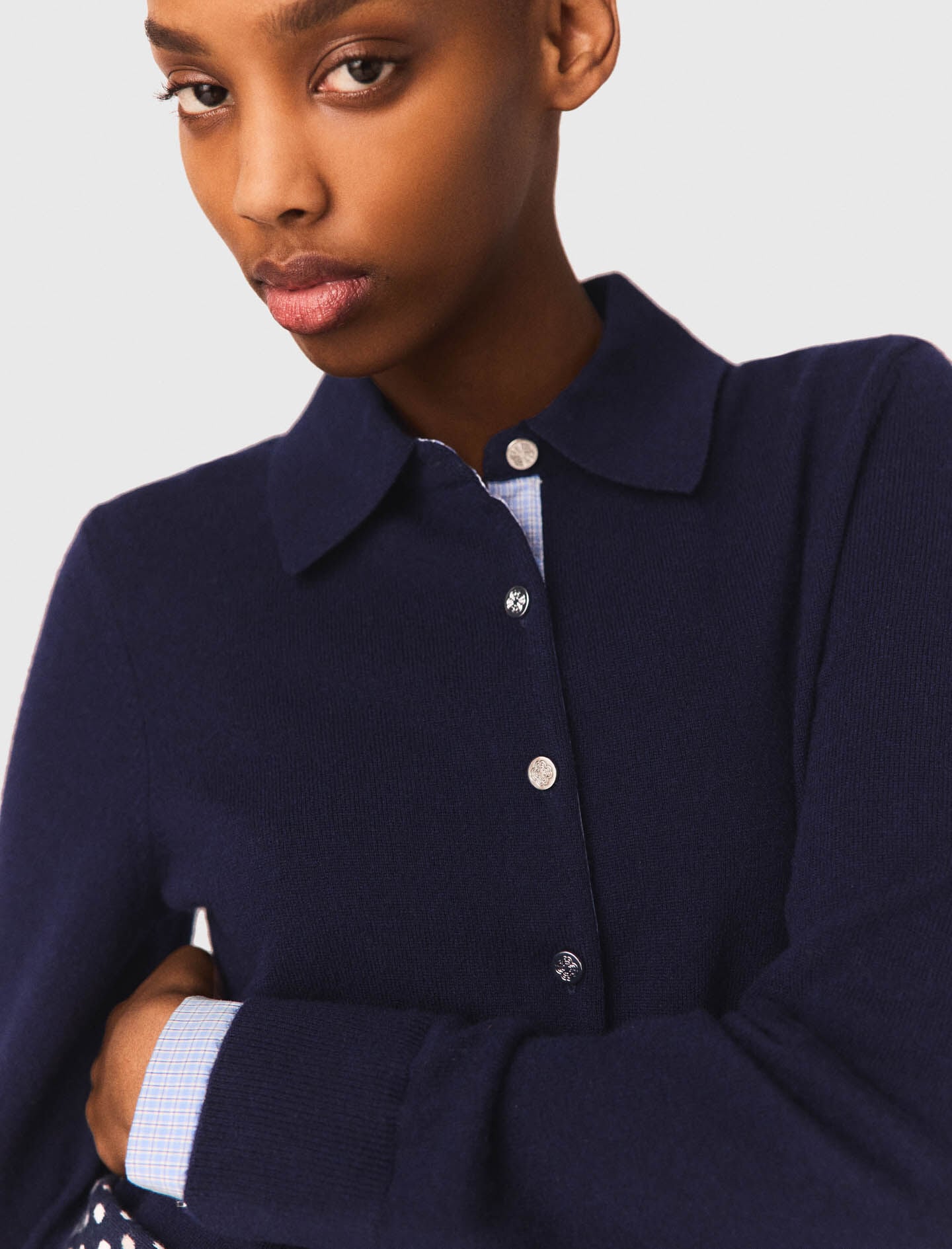 Maje On Sale / Polo cardigan with removable trims