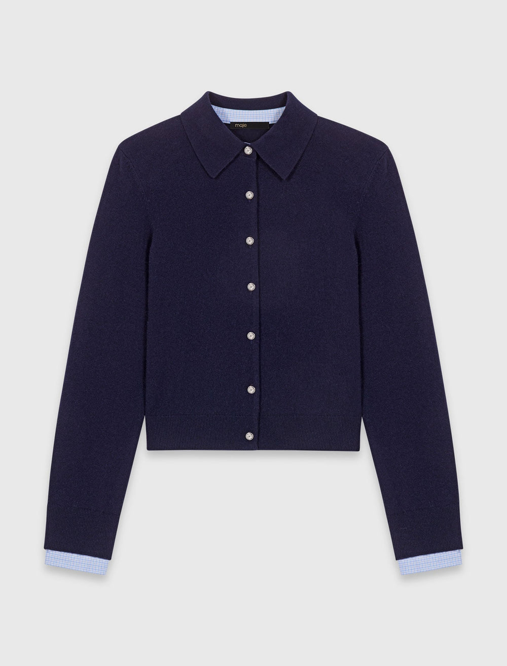 Maje On Sale / Polo cardigan with removable trims