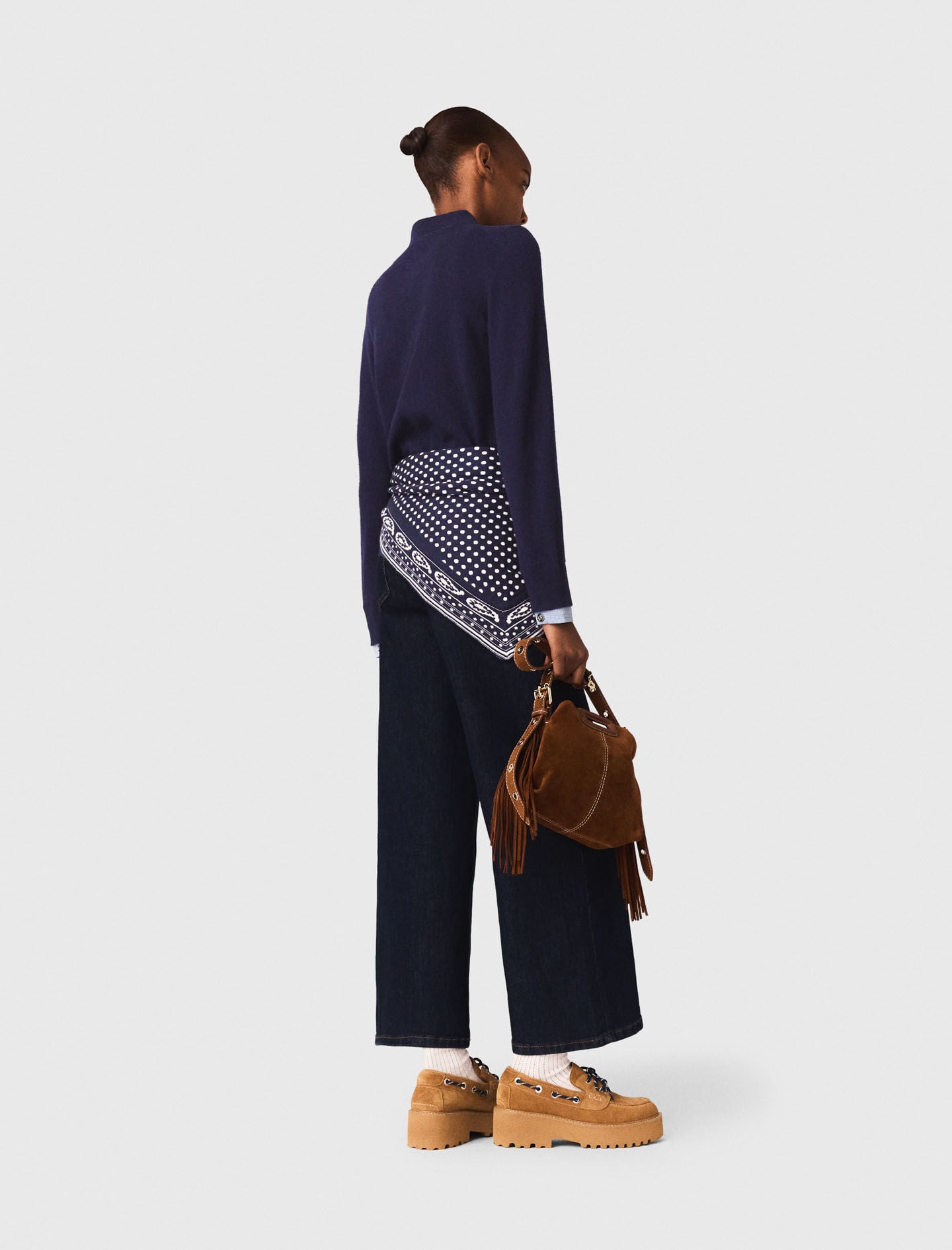 Maje On Sale / Polo cardigan with removable trims