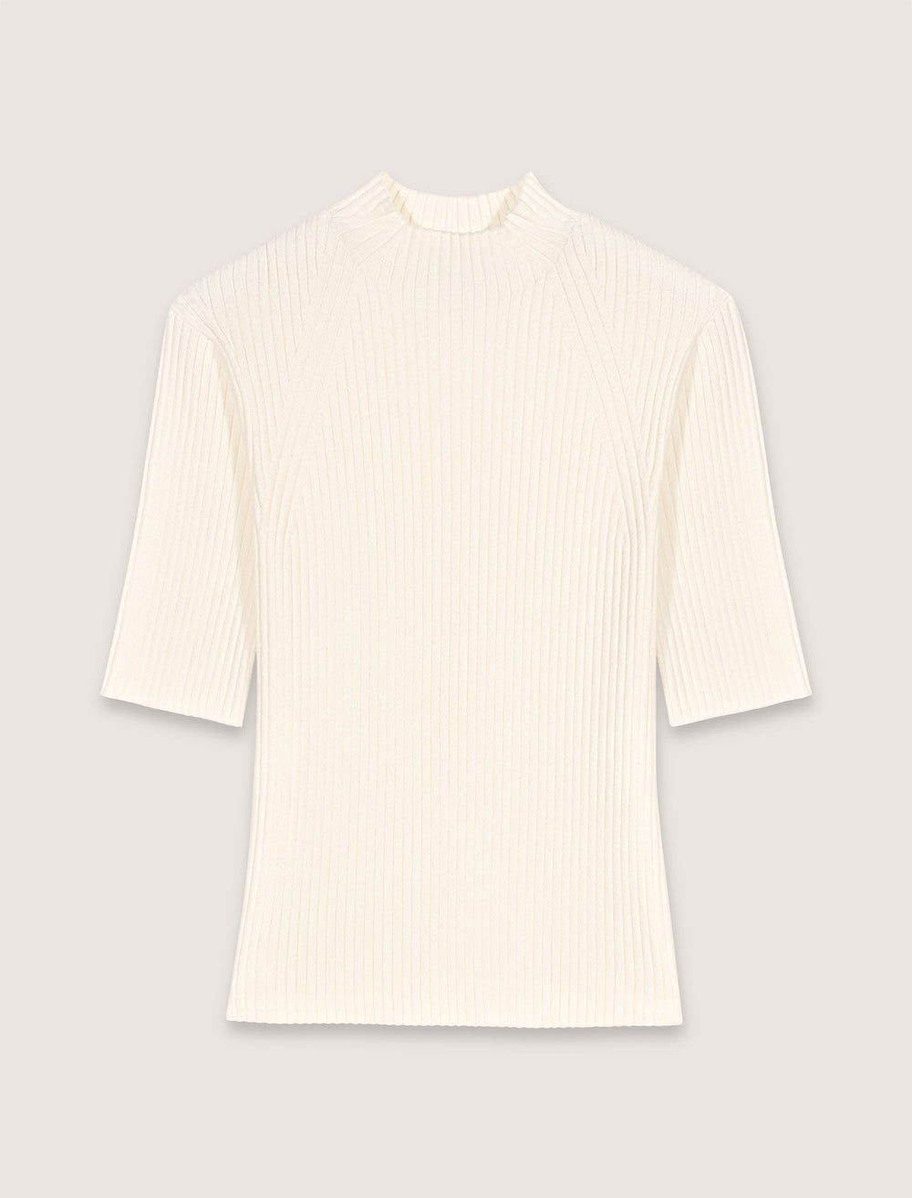 Maje New / Cotton and silk ribbed top