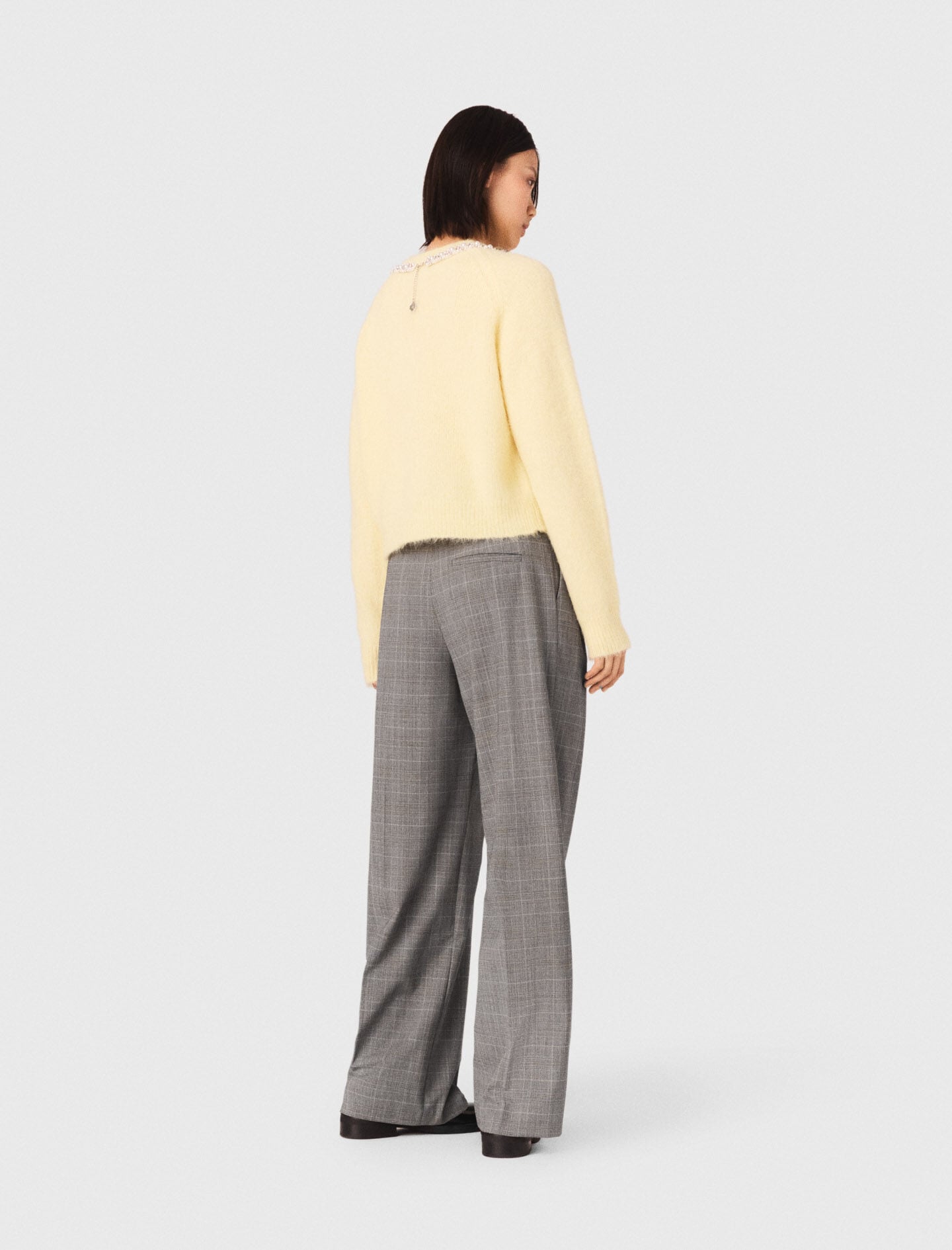 Maje Online / Removable jewel collar sweater