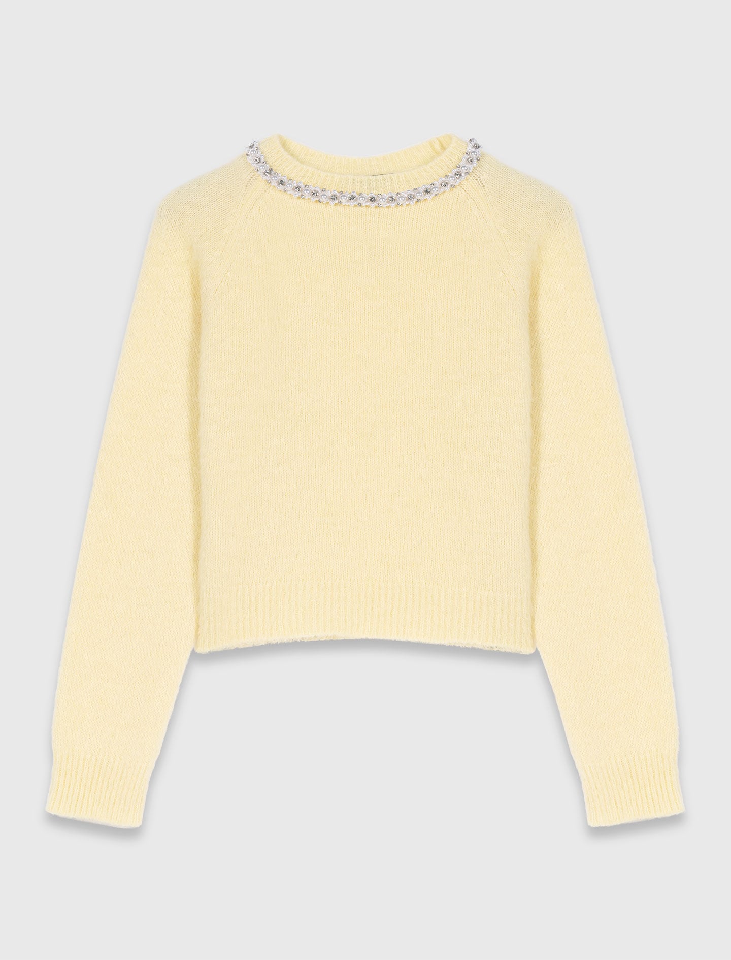 Maje Online / Removable jewel collar sweater