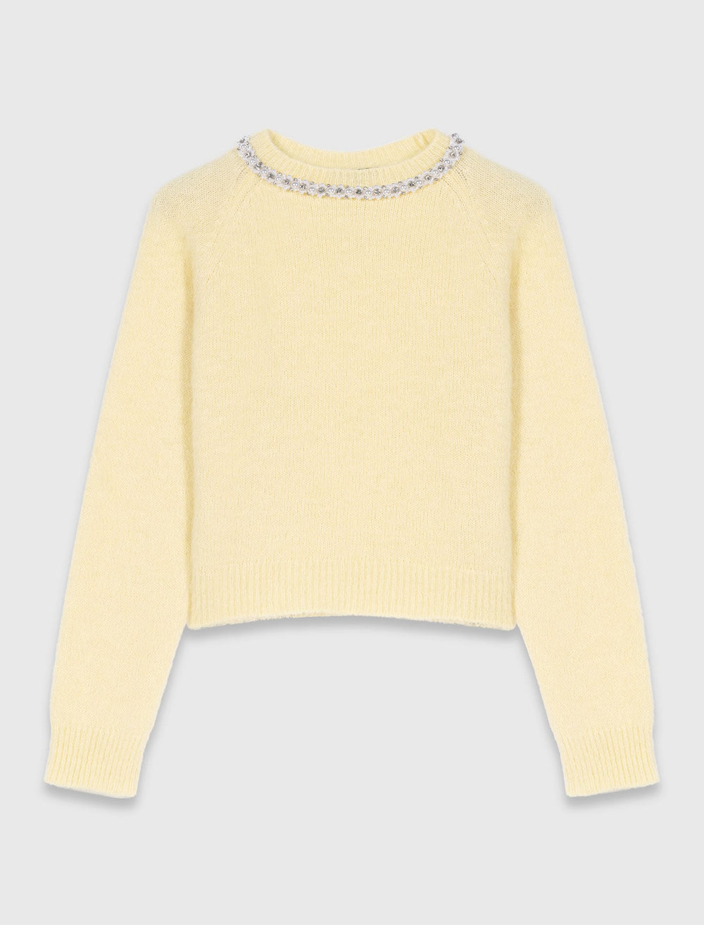 Maje Online / Removable jewel collar sweater