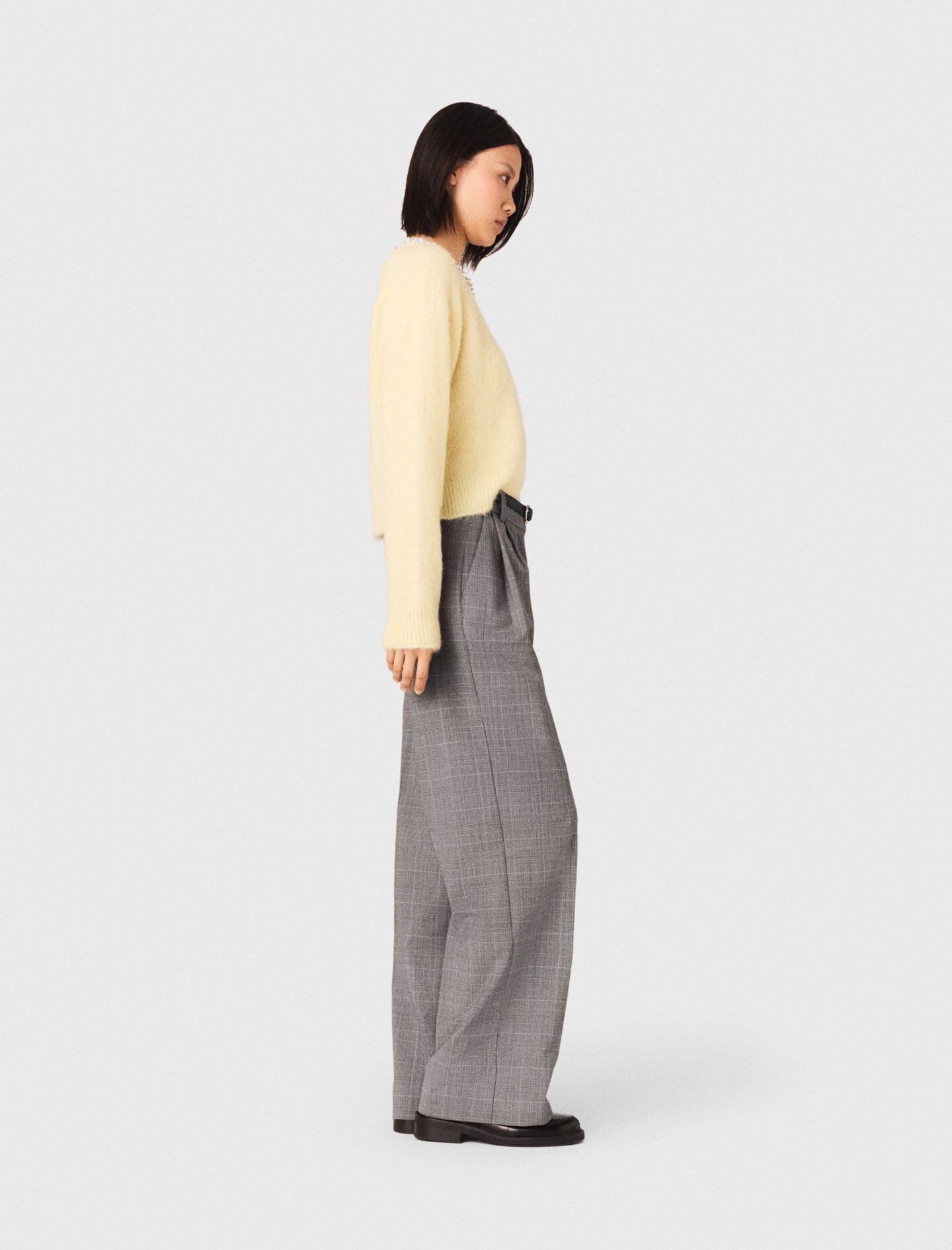 Maje Online / Removable jewel collar sweater