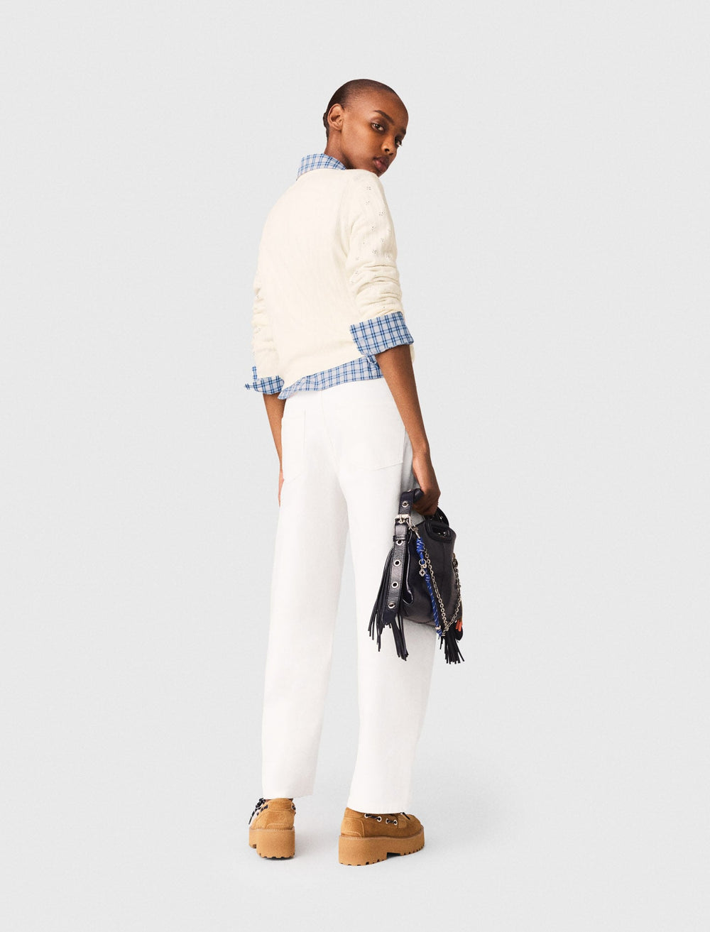 Maje Shop / Rhinestone-front cardigan