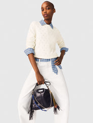 Maje Shop / Rhinestone-front cardigan