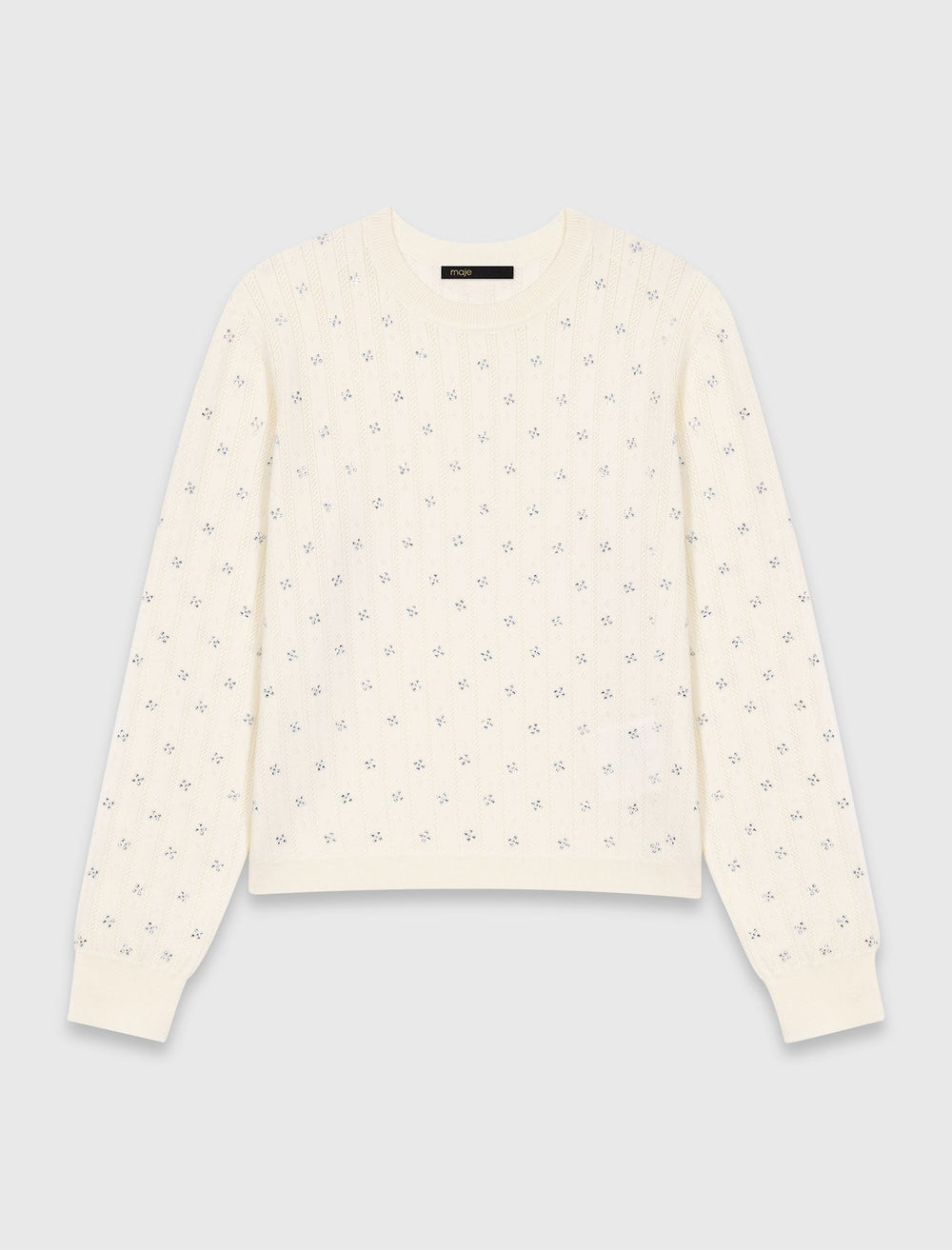 Maje Shop / Rhinestone-front cardigan