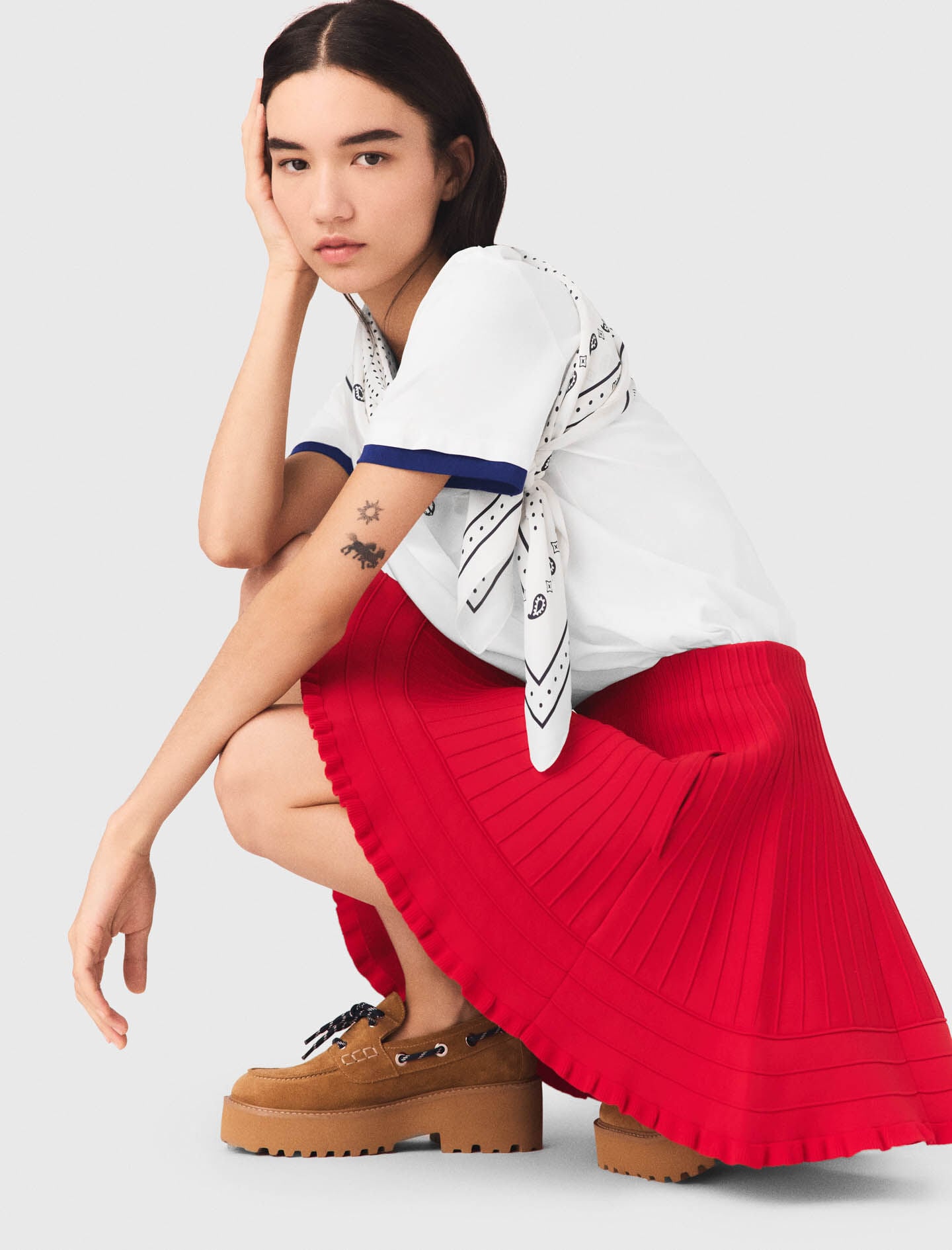 Maje On Sale / Compact knit short skirt