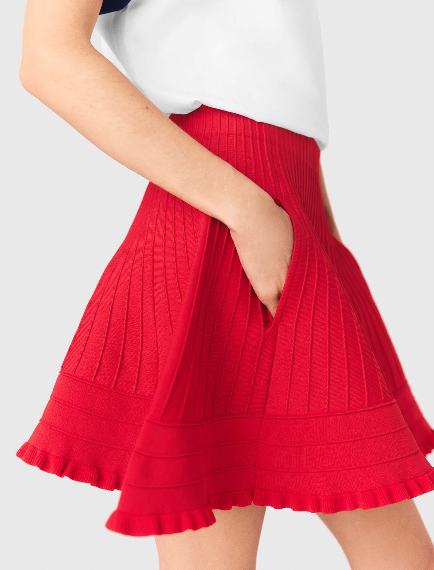 Maje On Sale / Compact knit short skirt