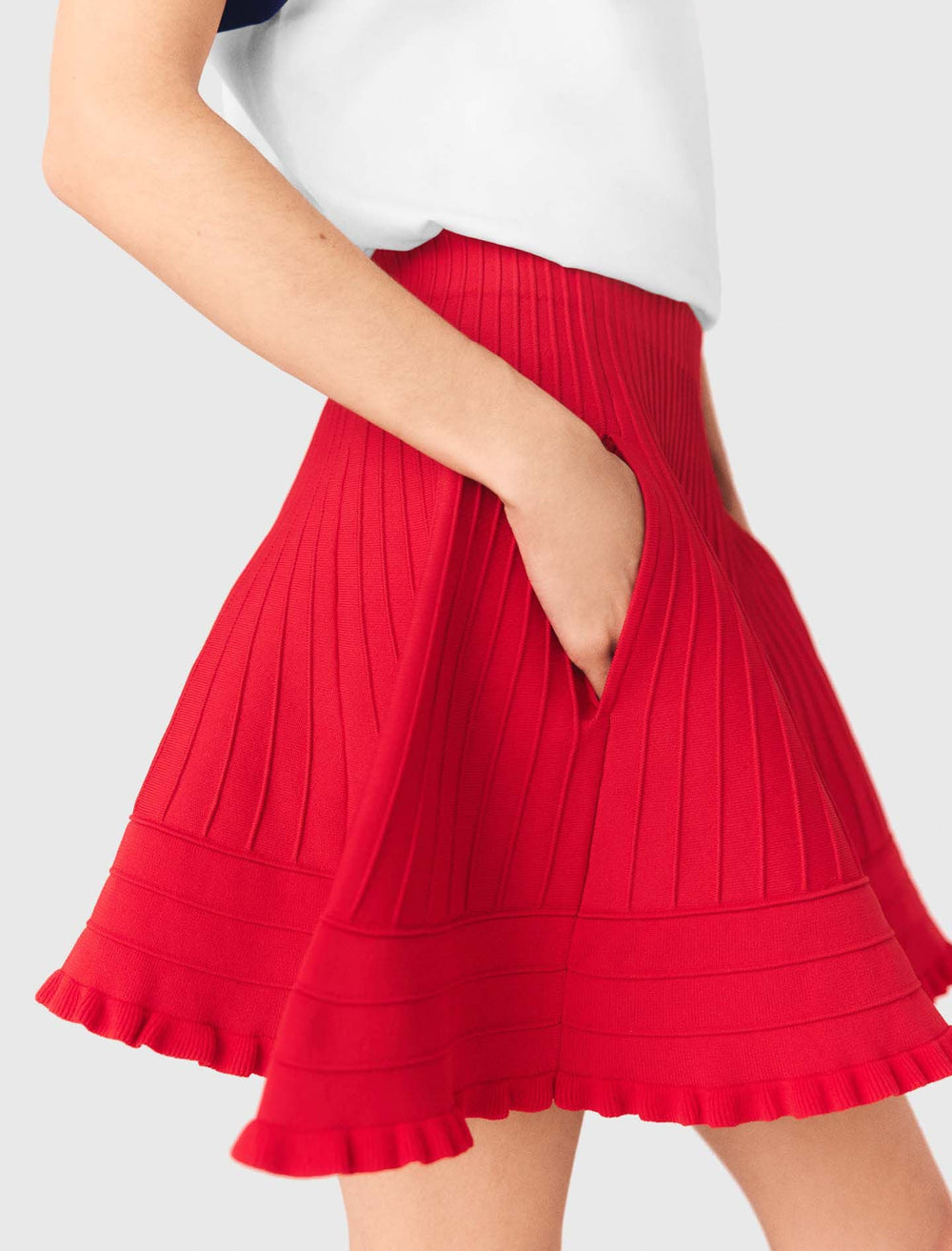 Maje On Sale / Compact knit short skirt