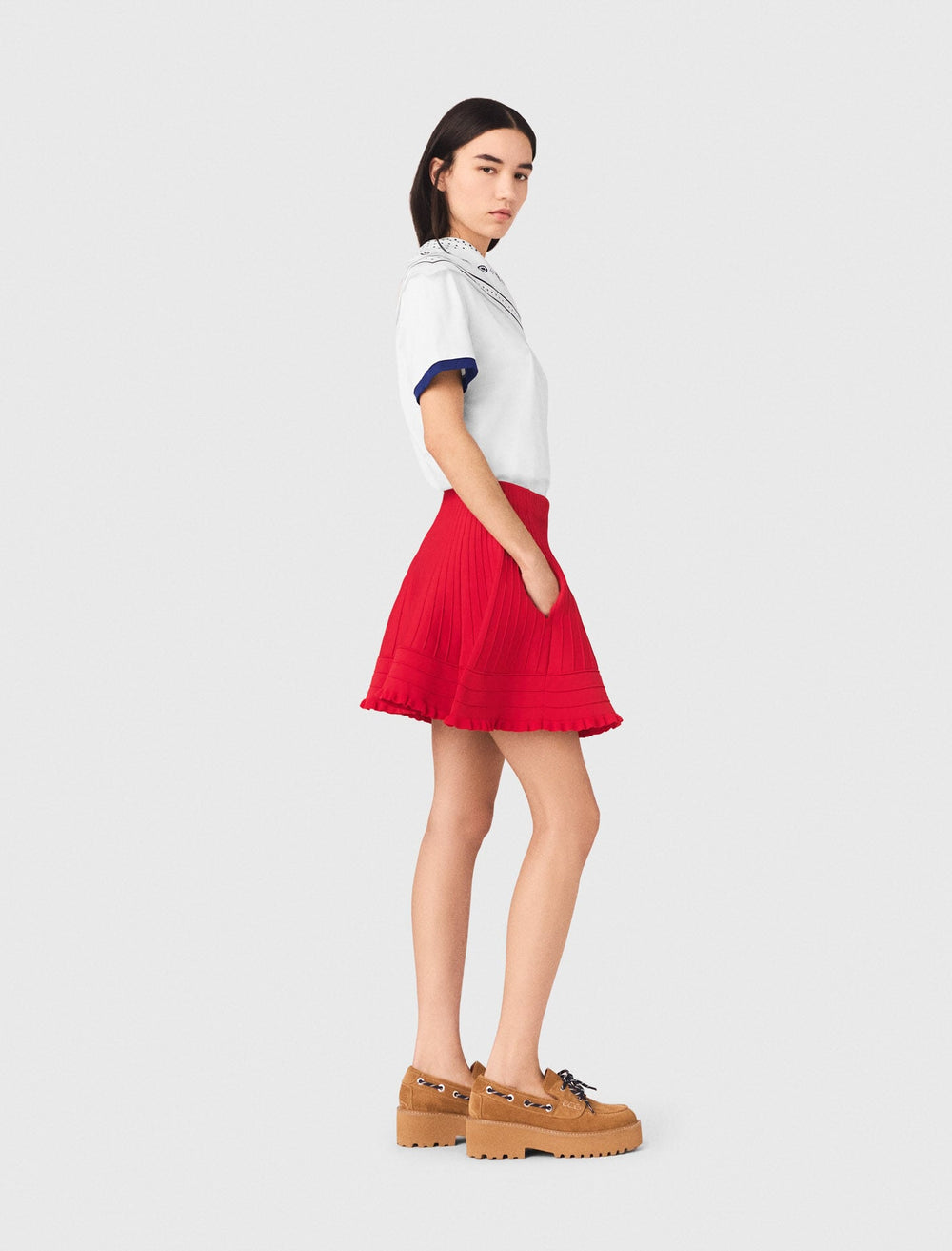 Maje On Sale / Compact knit short skirt