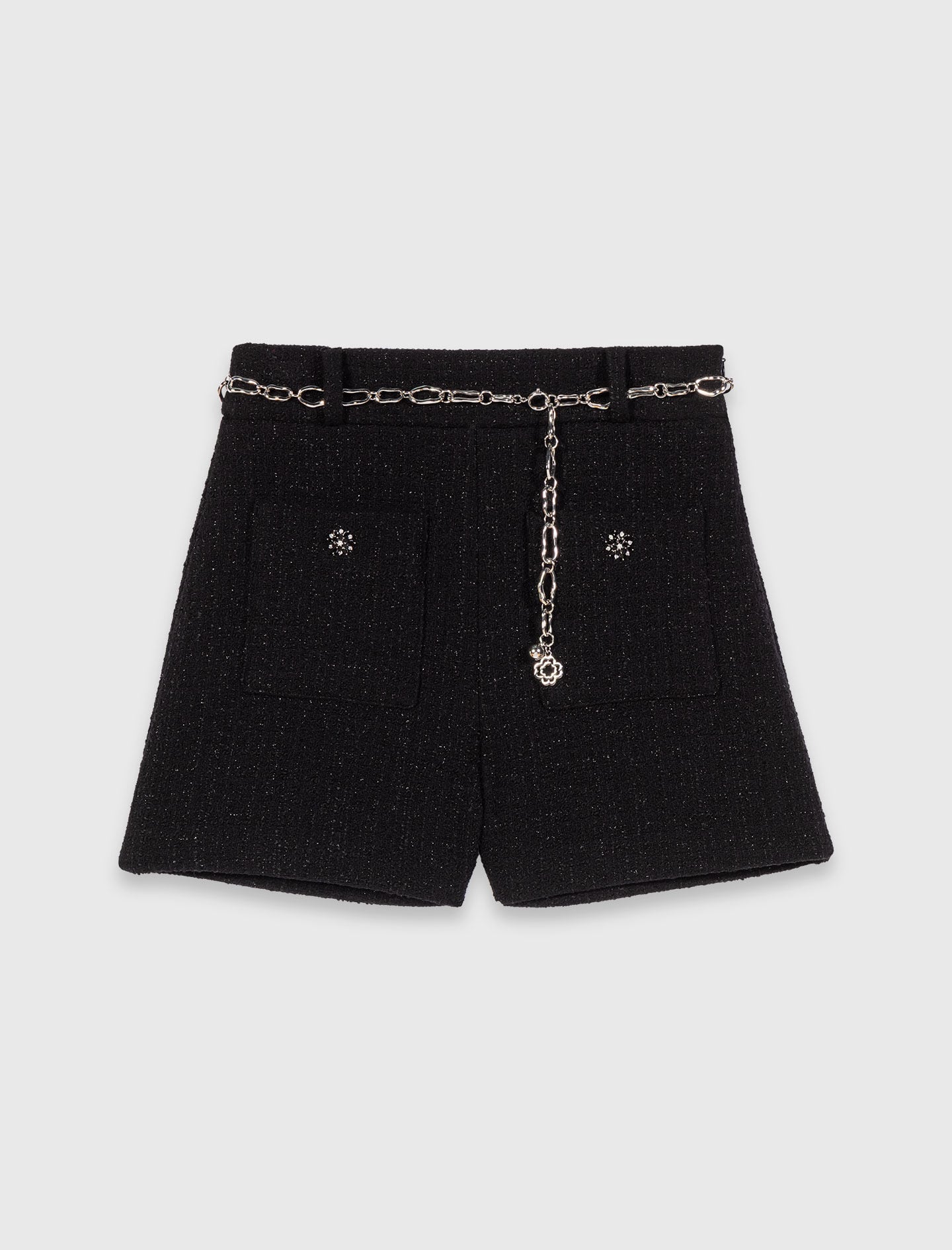 Maje New / Shiny tweed shorts