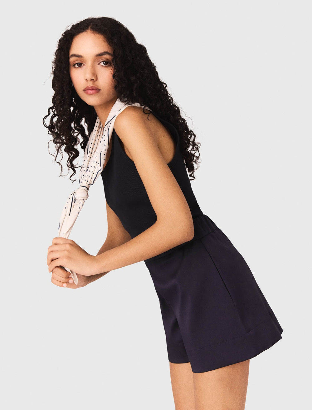Maje Sale / Satin-effect shorts