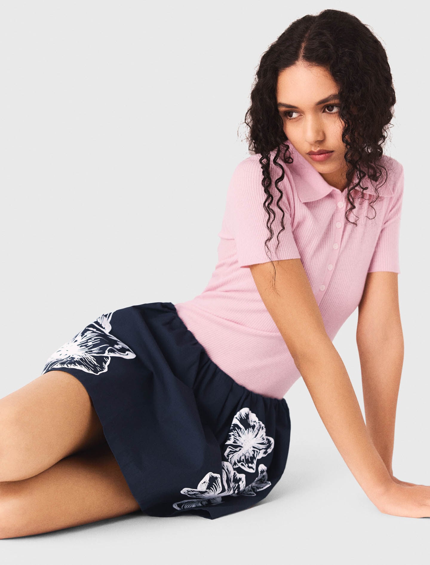 Maje New / Short cotton skirt