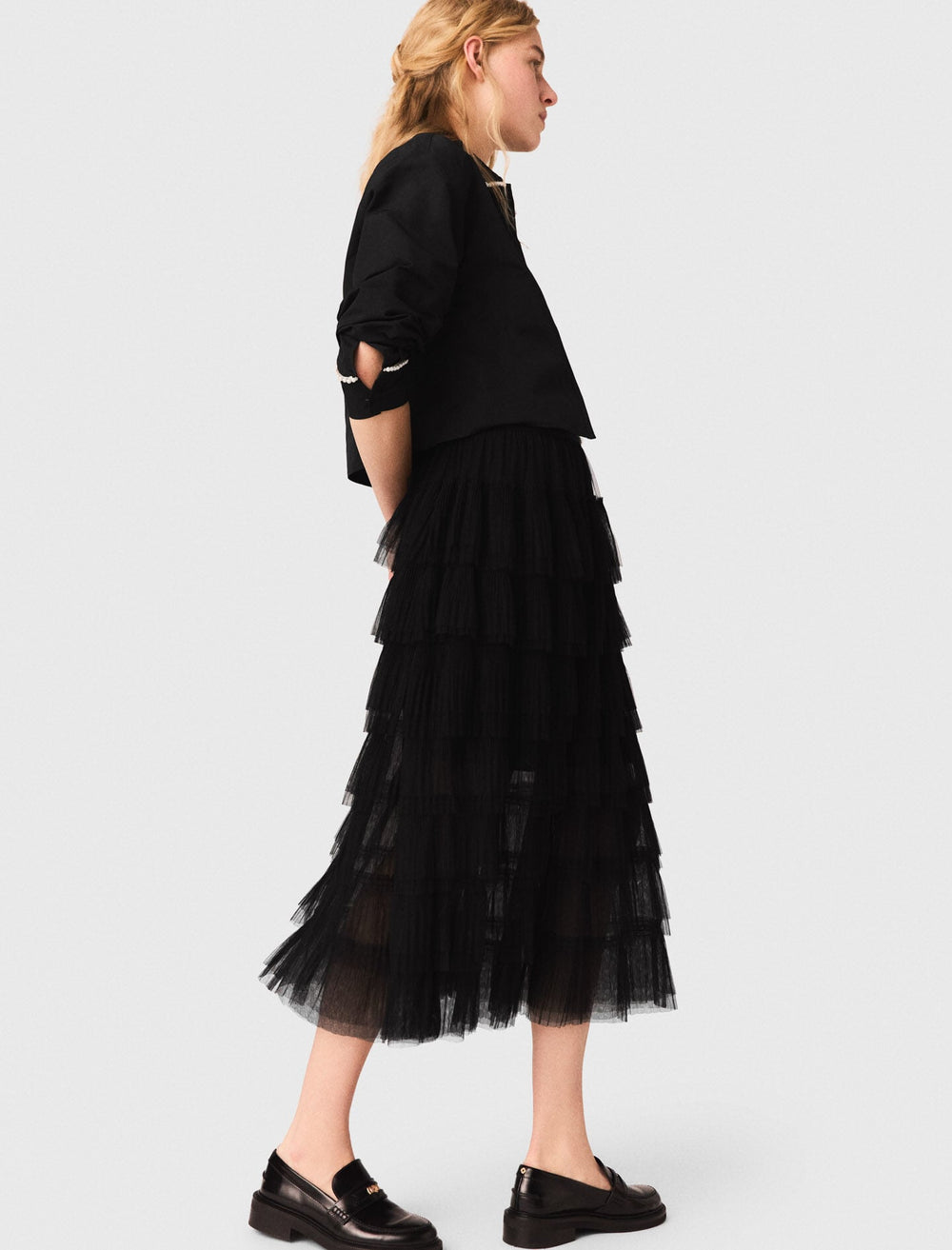 Maje Sale / Tulle midi skirt