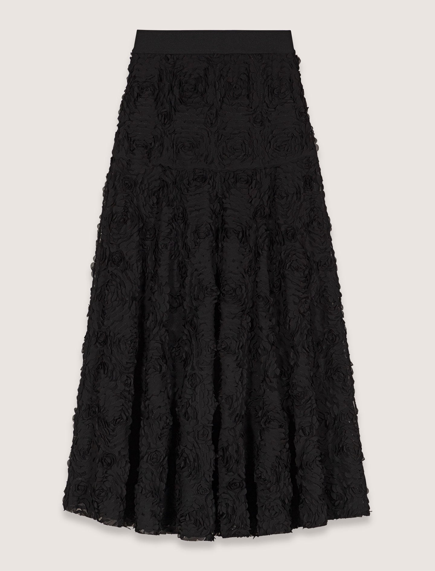 Maje New / Long embroidered skirt
