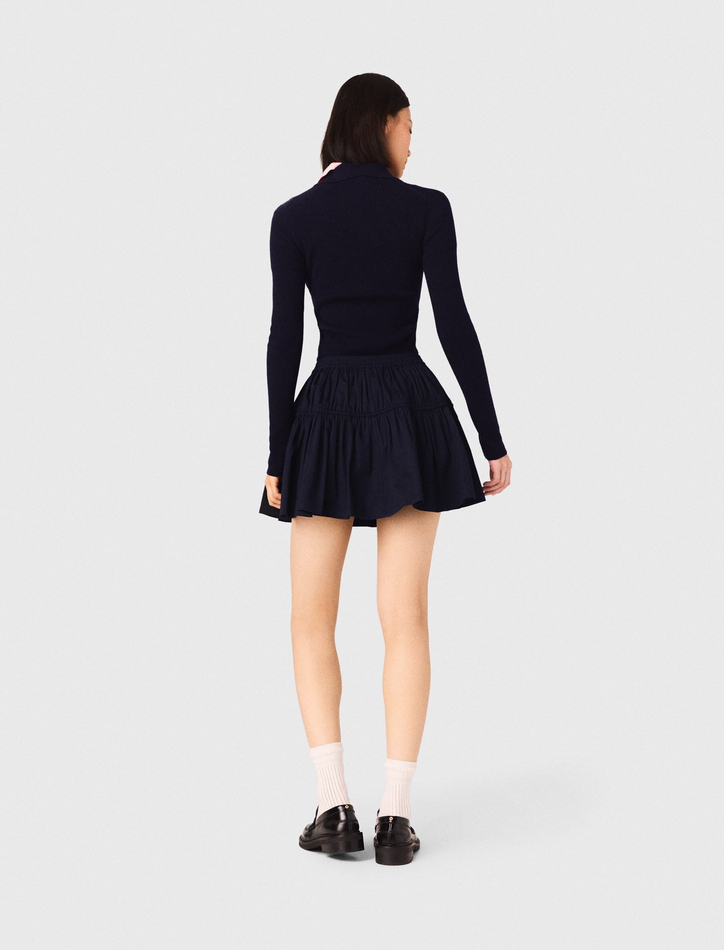 Maje Discount / Mini elasticated waist skirt