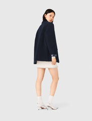 Maje On Sale / Leather & faux shearling jacket
