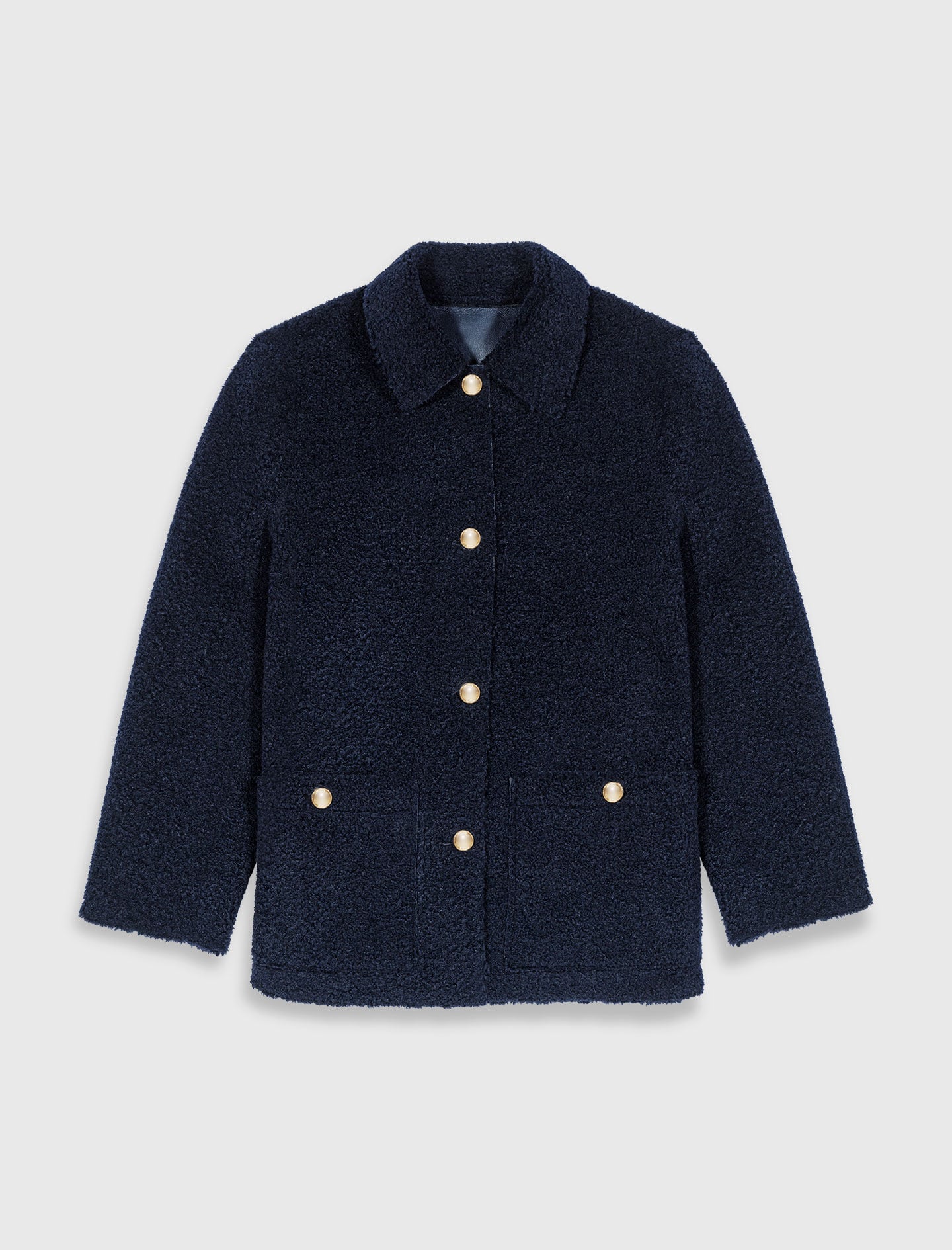 Maje On Sale / Leather & faux shearling jacket