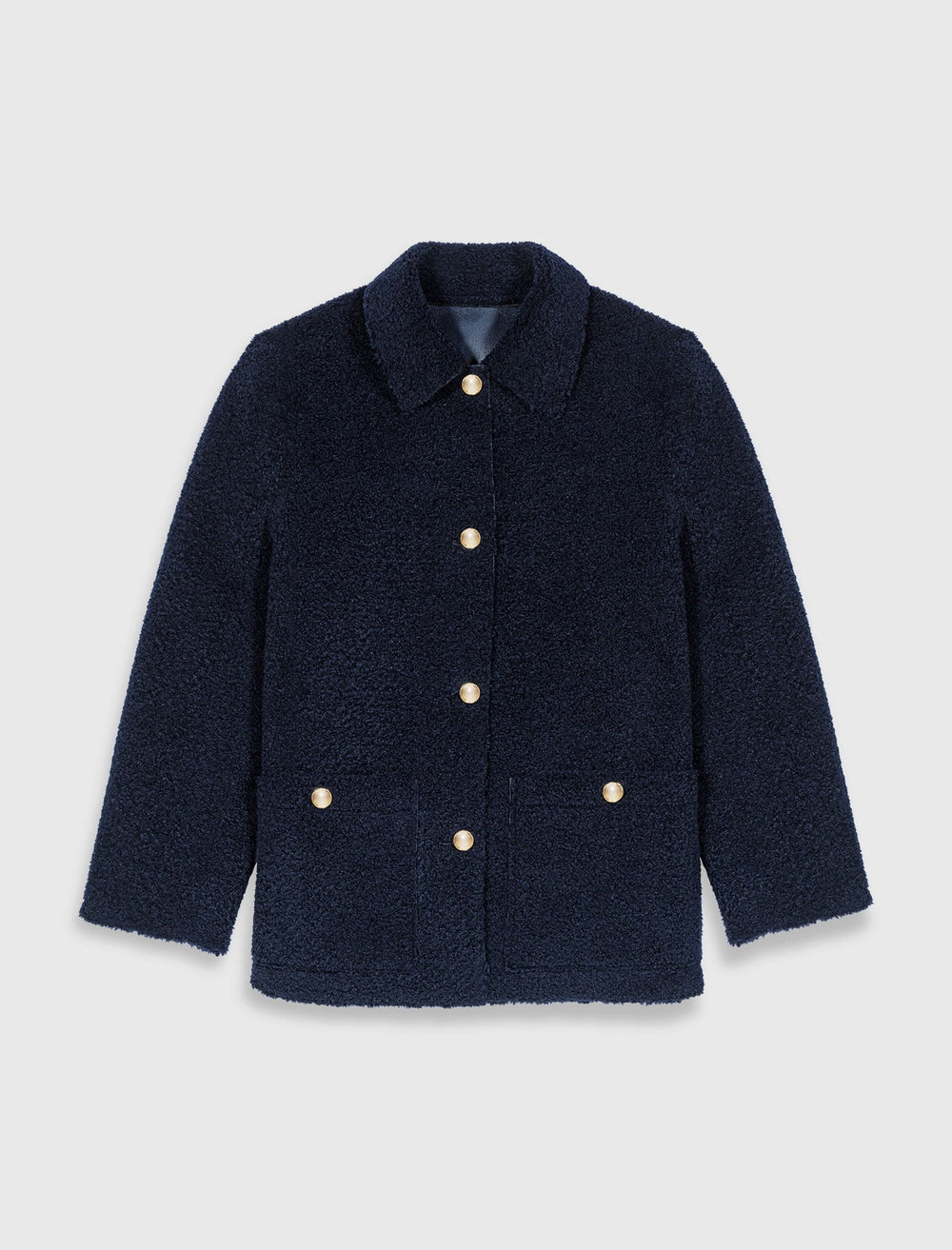 Maje On Sale / Leather & faux shearling jacket