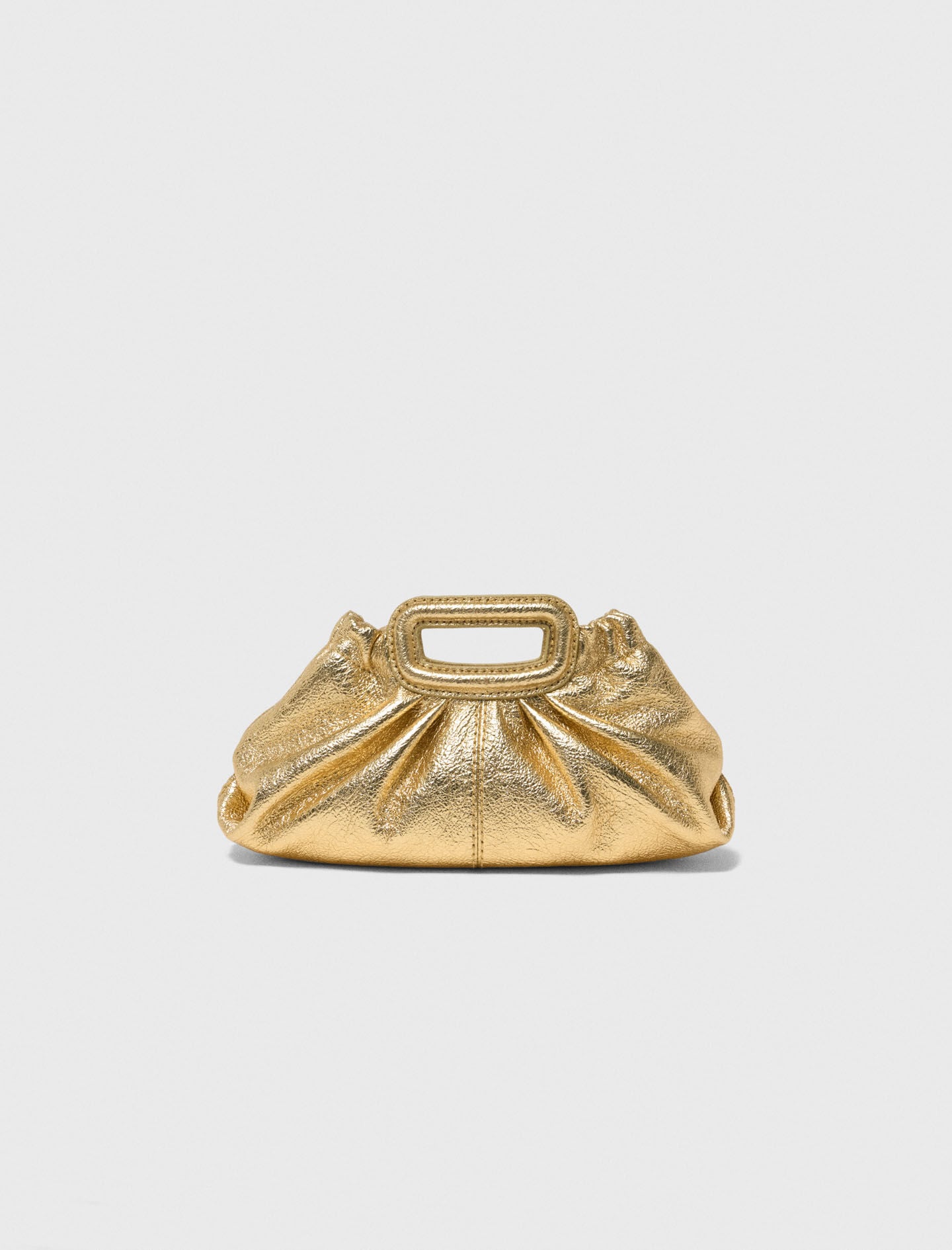 Maje Outlet / Metallic leather Milpli mini Clutch