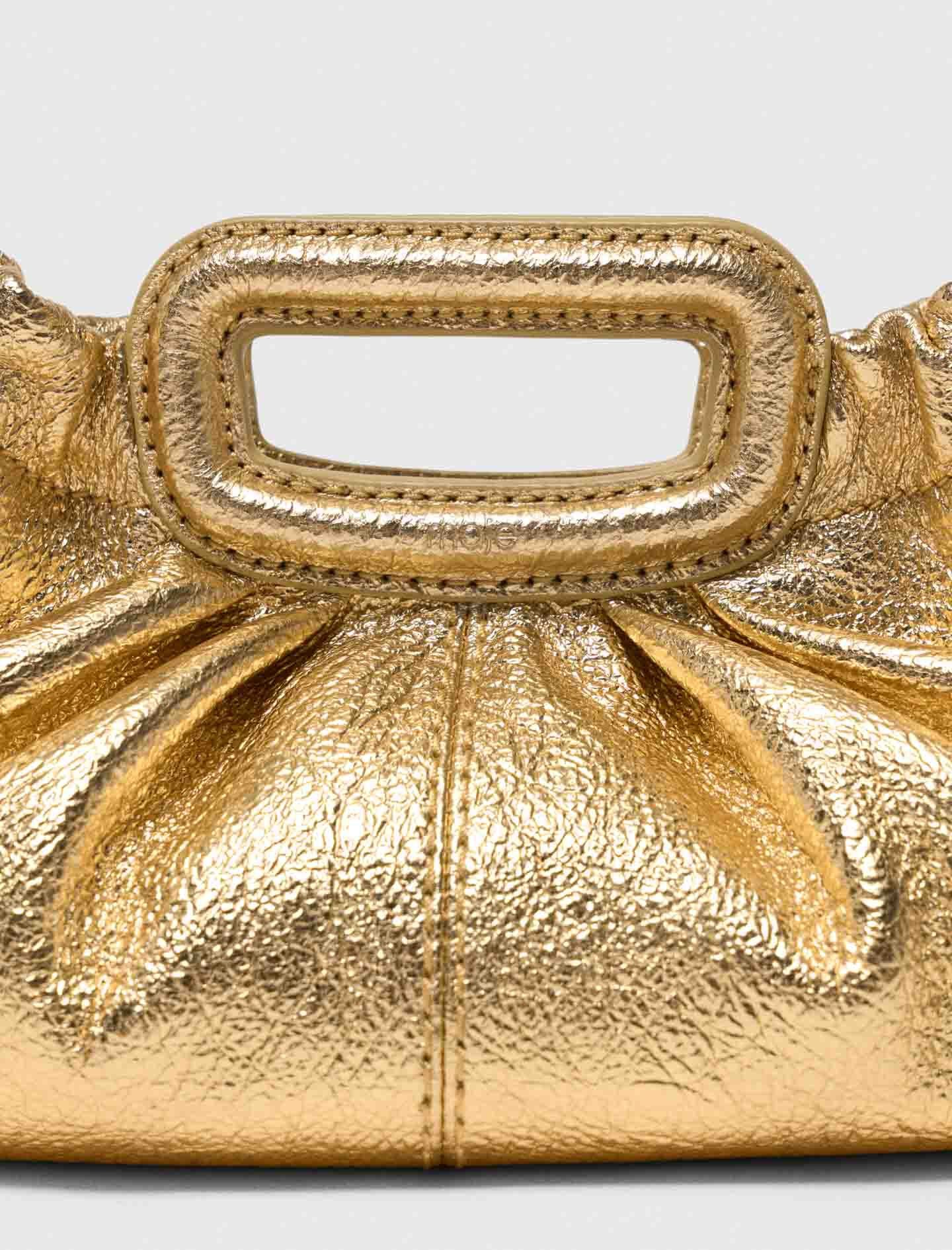 Maje Outlet / Metallic leather Milpli mini Clutch