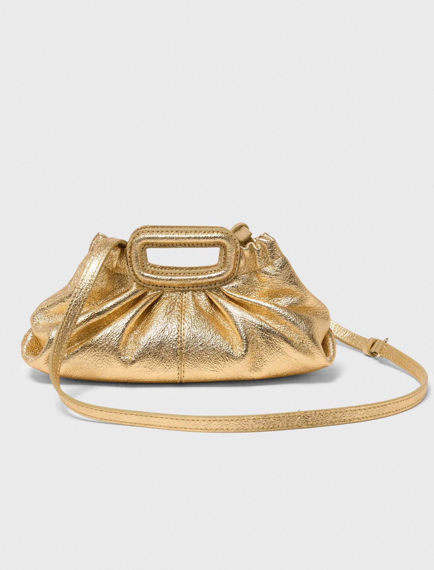 Maje Outlet / Metallic leather Milpli mini Clutch