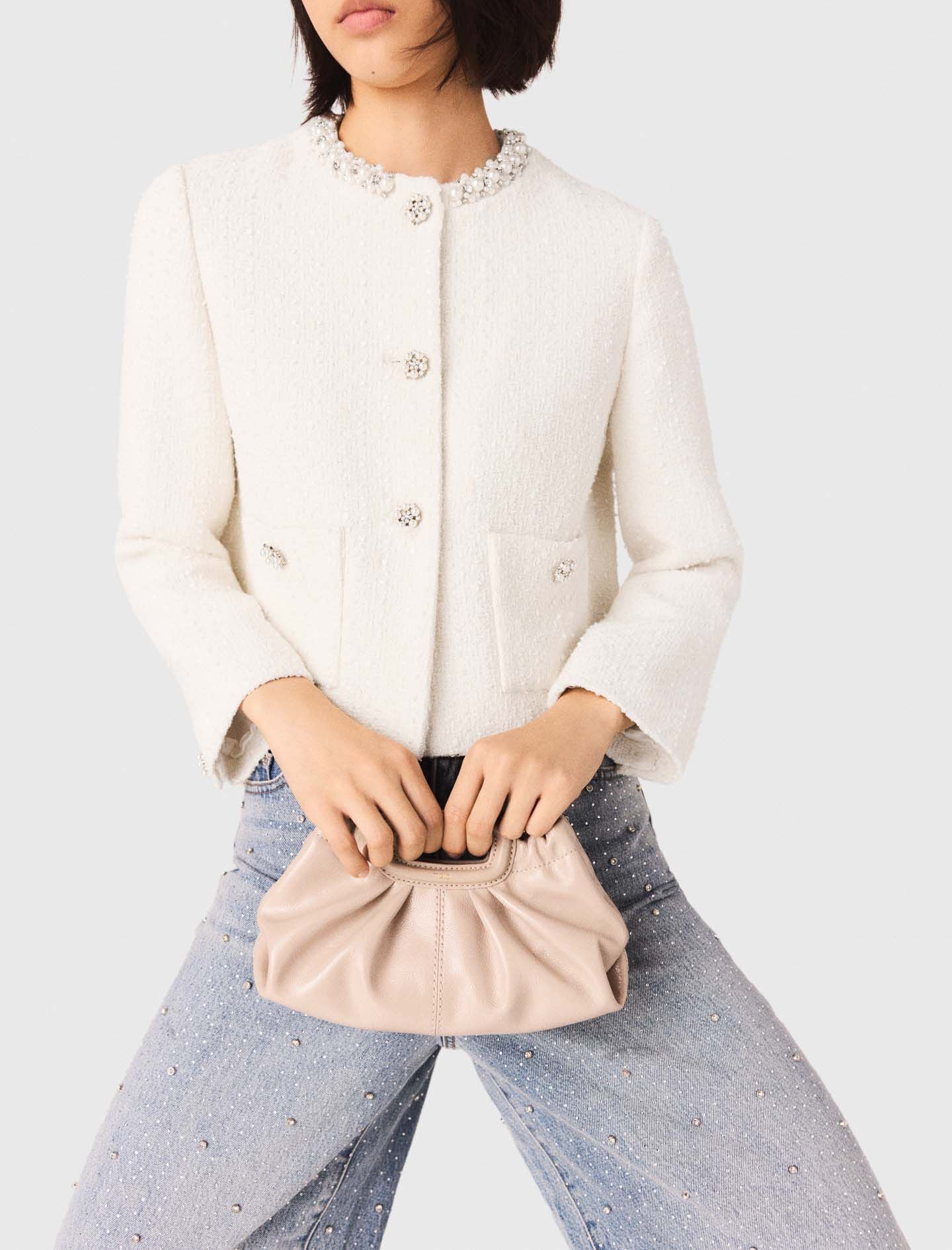 Maje Discount / Naplak leather Milpli mini Clutch
