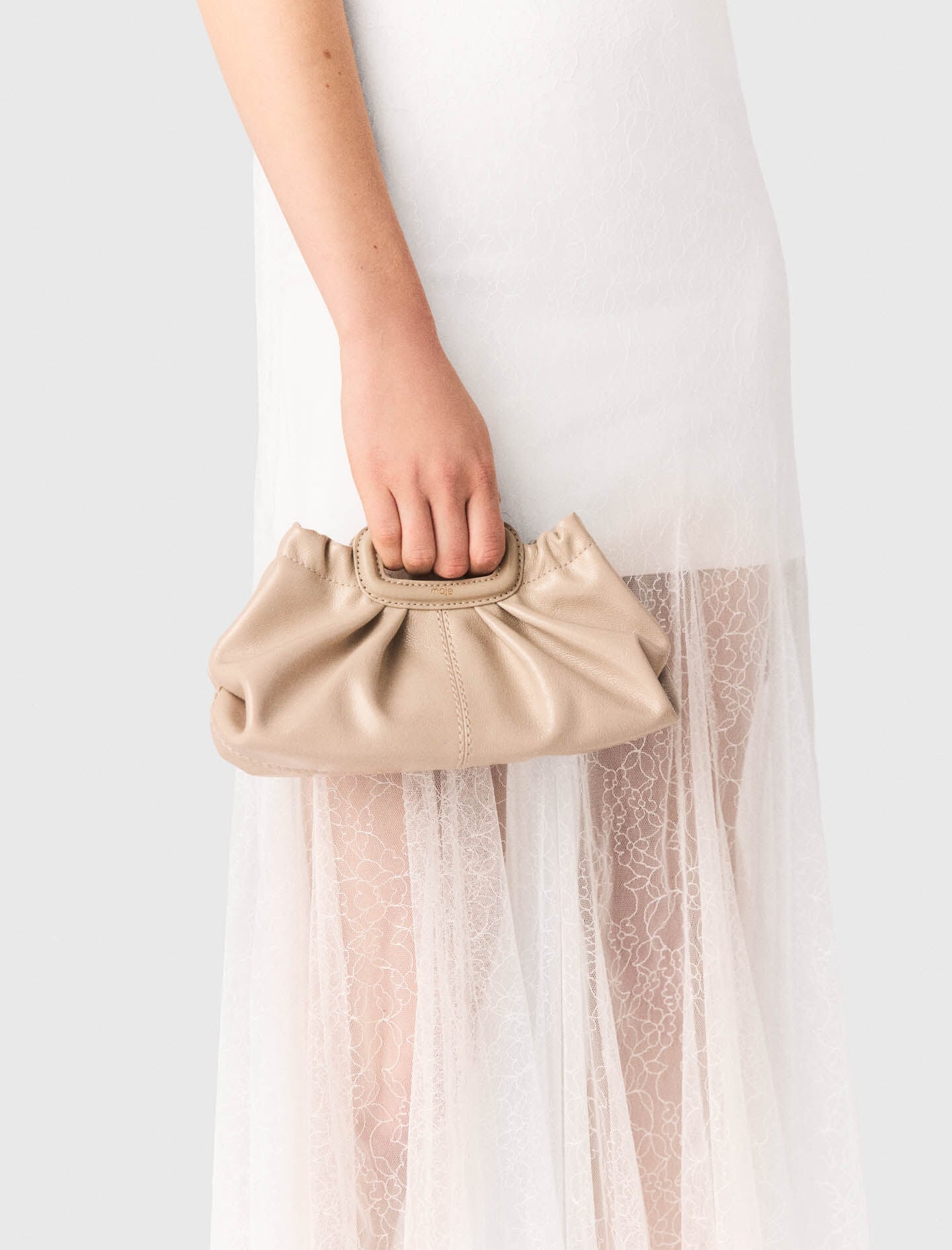 Maje Discount / Naplak leather Milpli mini Clutch