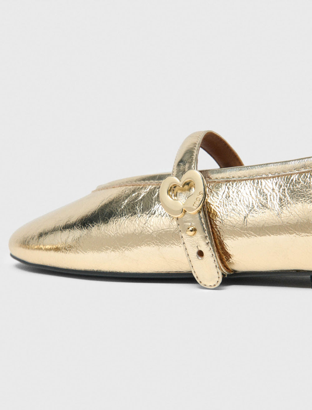Maje Online / Metallic leather ballet flats