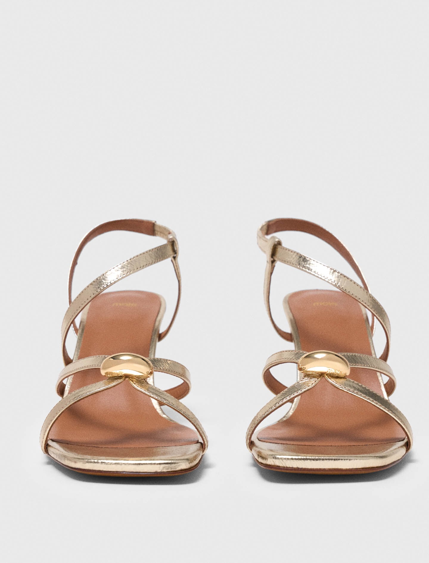 Maje Shop / Metallic multi-strap sandals