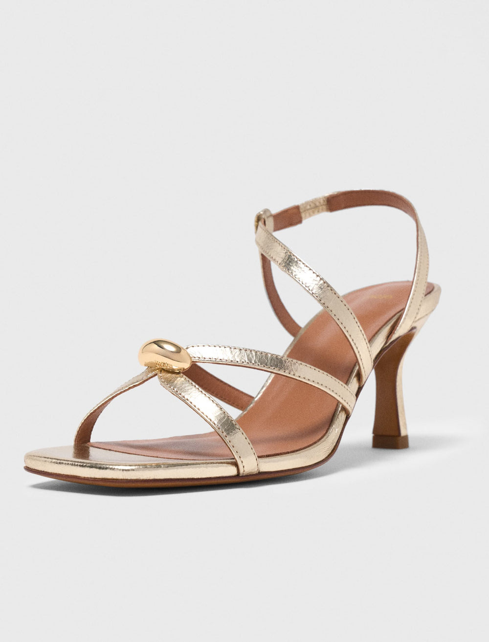 Maje Shop / Metallic multi-strap sandals