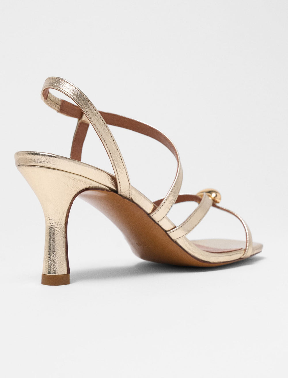 Maje Shop / Metallic multi-strap sandals