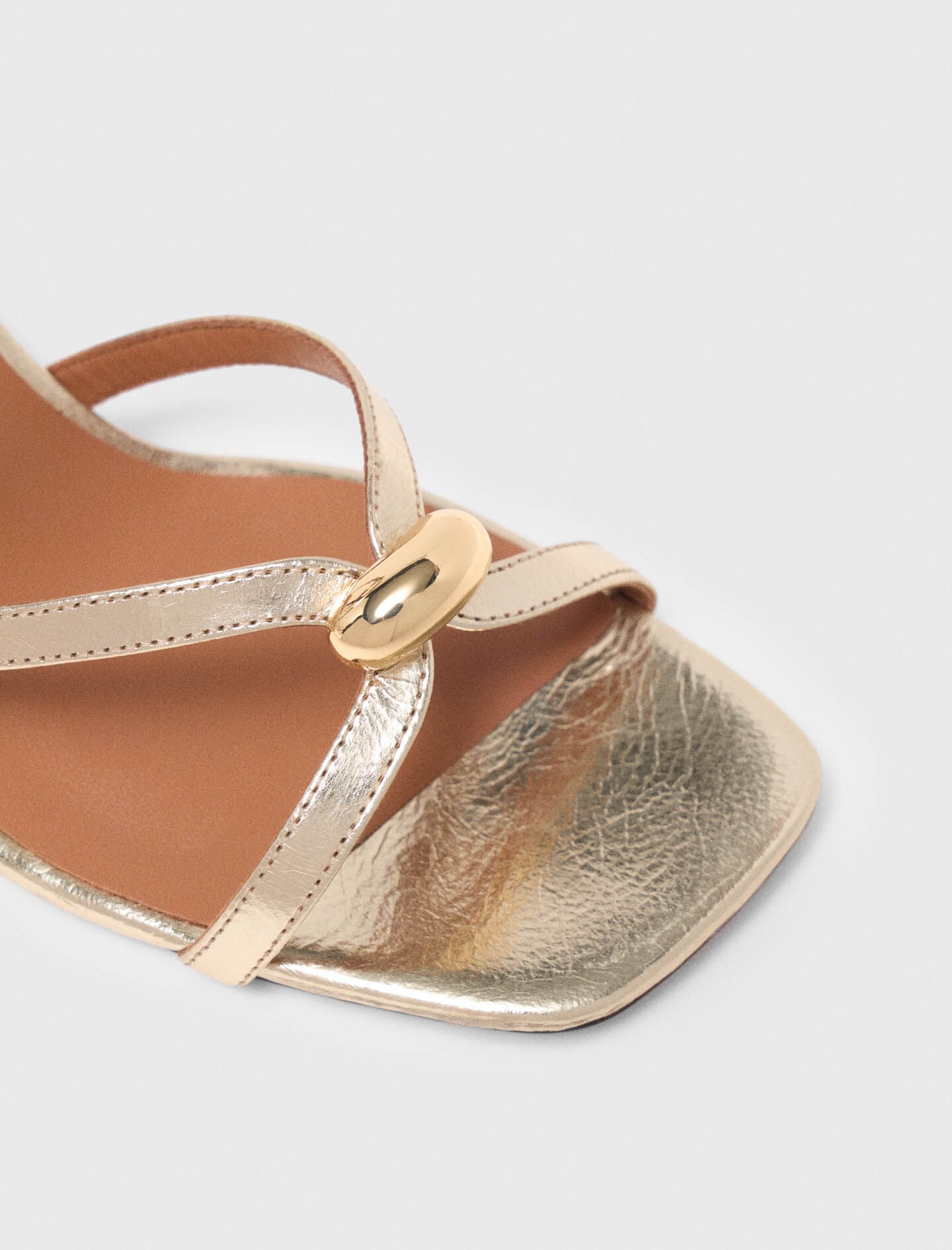 Maje Shop / Metallic multi-strap sandals