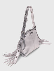 Maje Discount / Metallic leather Miss M micro bag