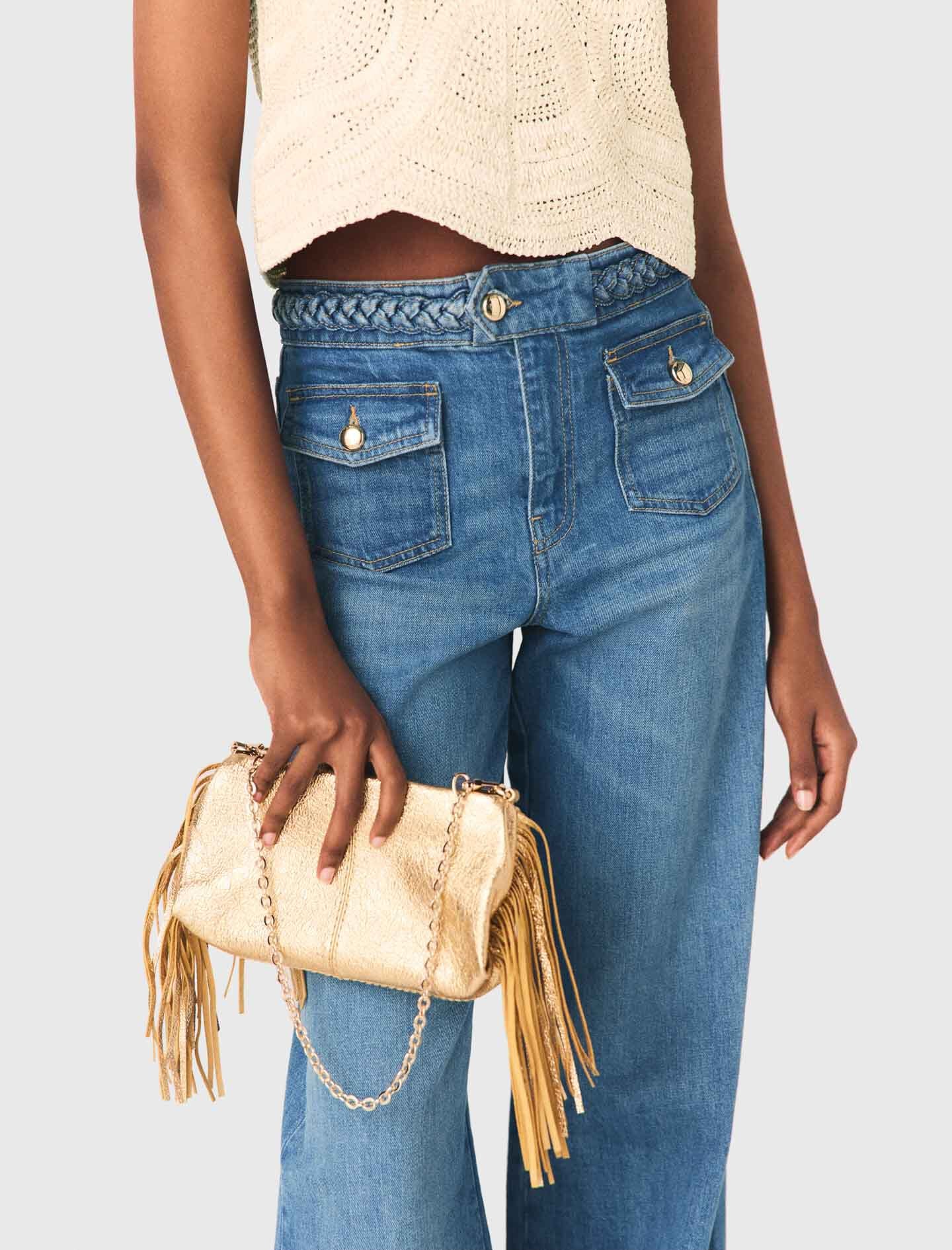 Maje Online / Miss M Metallic Pouch Bag