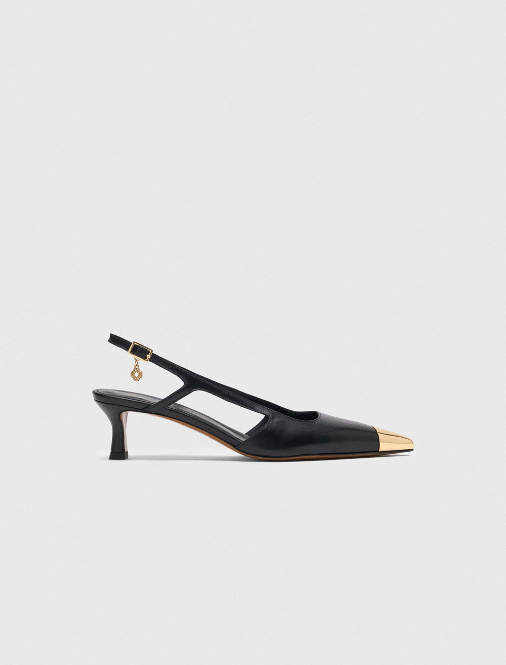 Maje Sale / Smooth leather slingback pumps