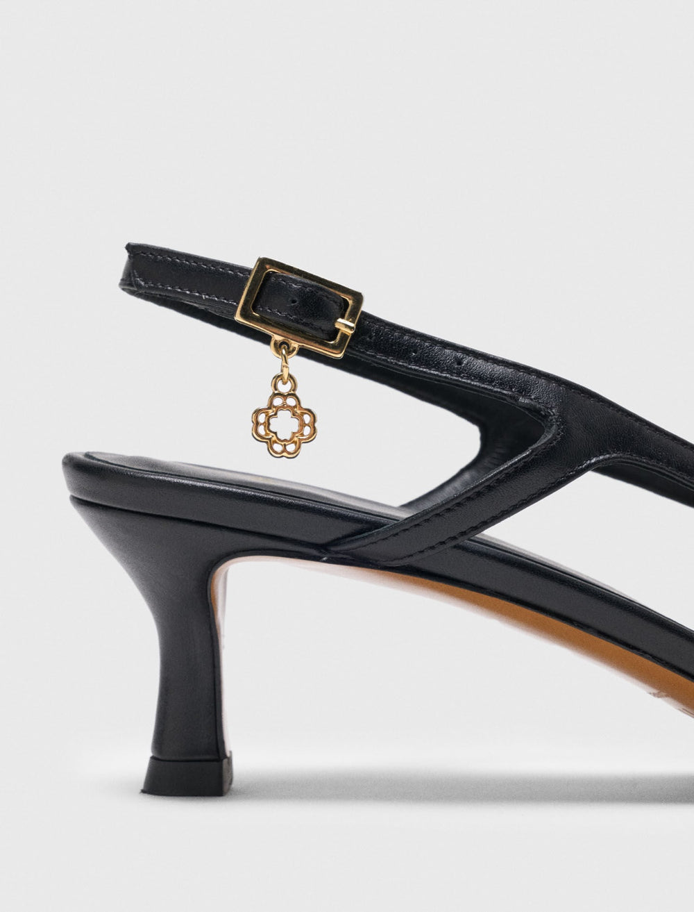 Maje Sale / Smooth leather slingback pumps