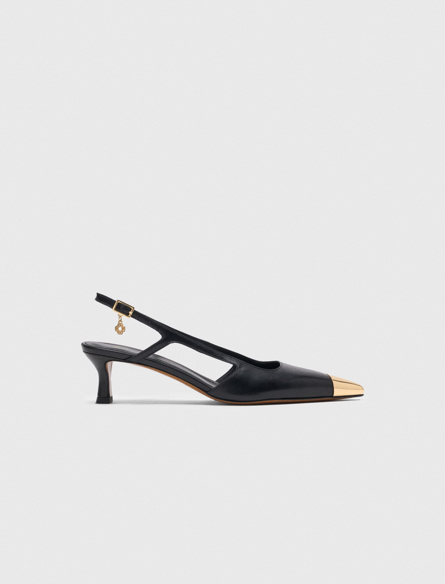 Maje Sale / Smooth leather slingback pumps