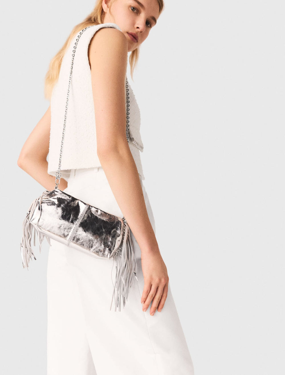 Maje New / Miss M leather Pouch bag