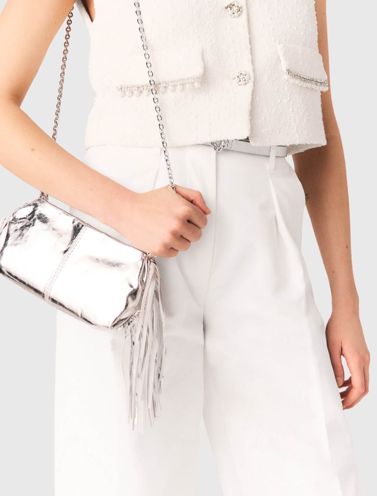 Maje New / Miss M leather Pouch bag