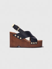 Maje New / Leather platform sandals