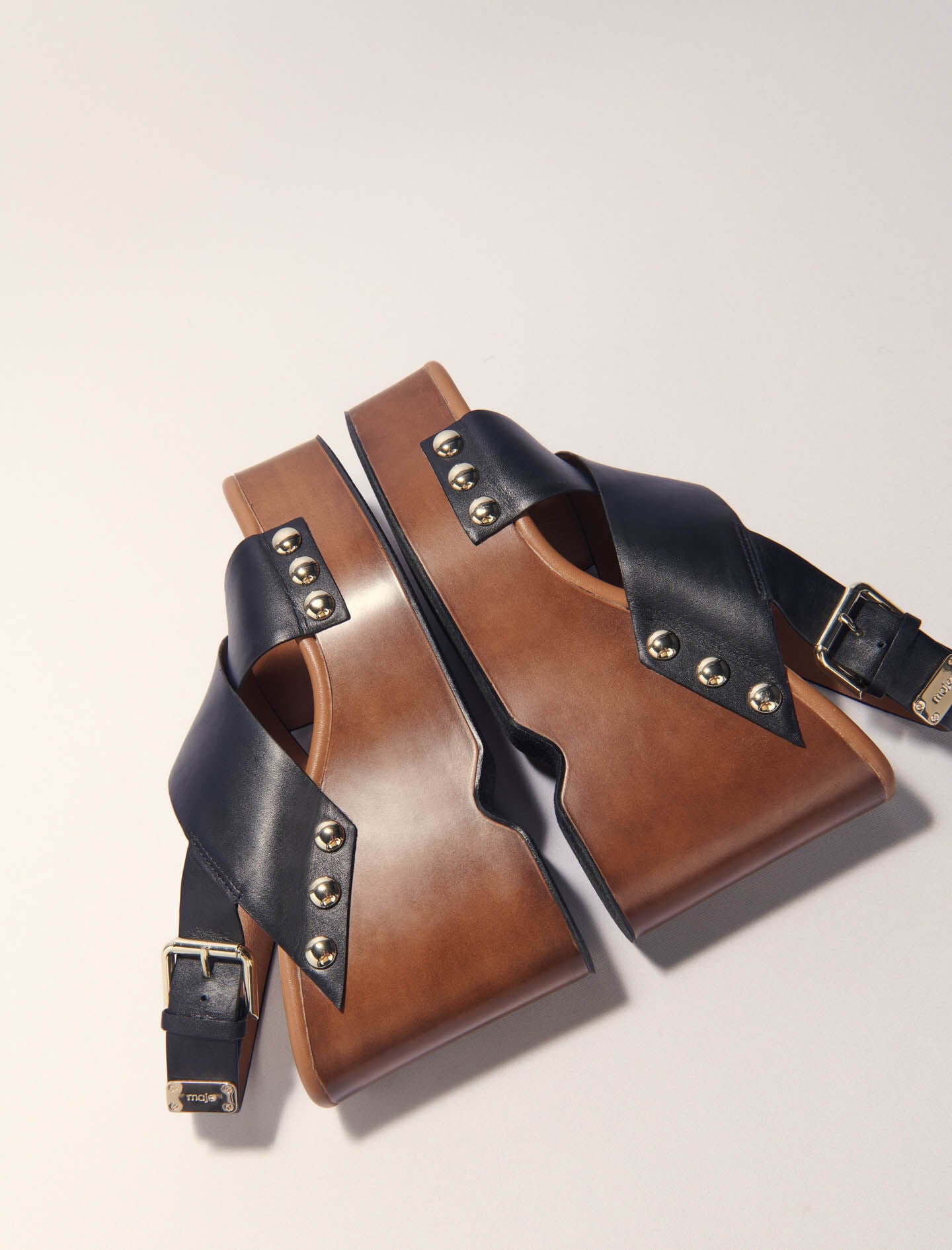 Maje New / Leather platform sandals