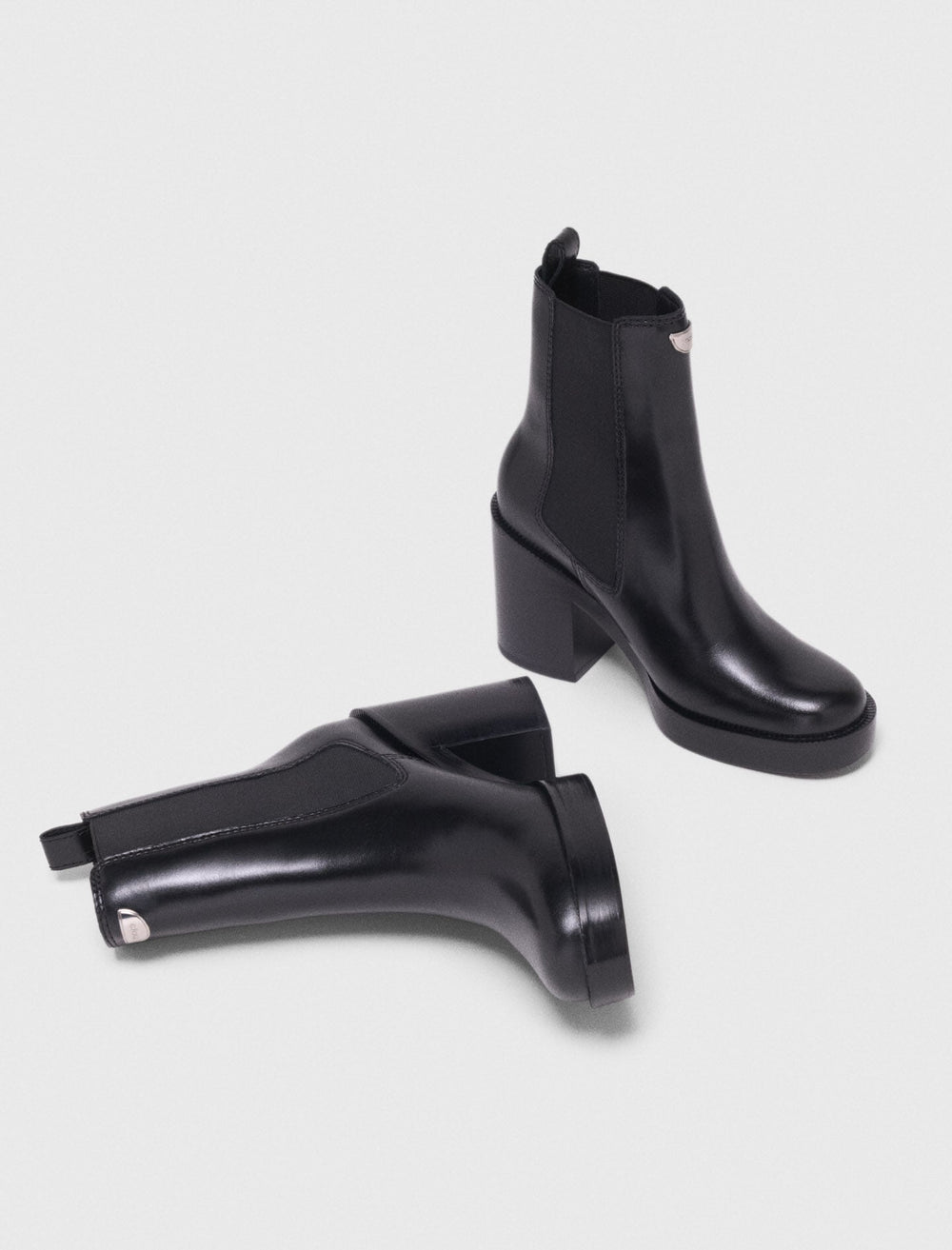 Maje Sale / Heeled leather chelsea boot