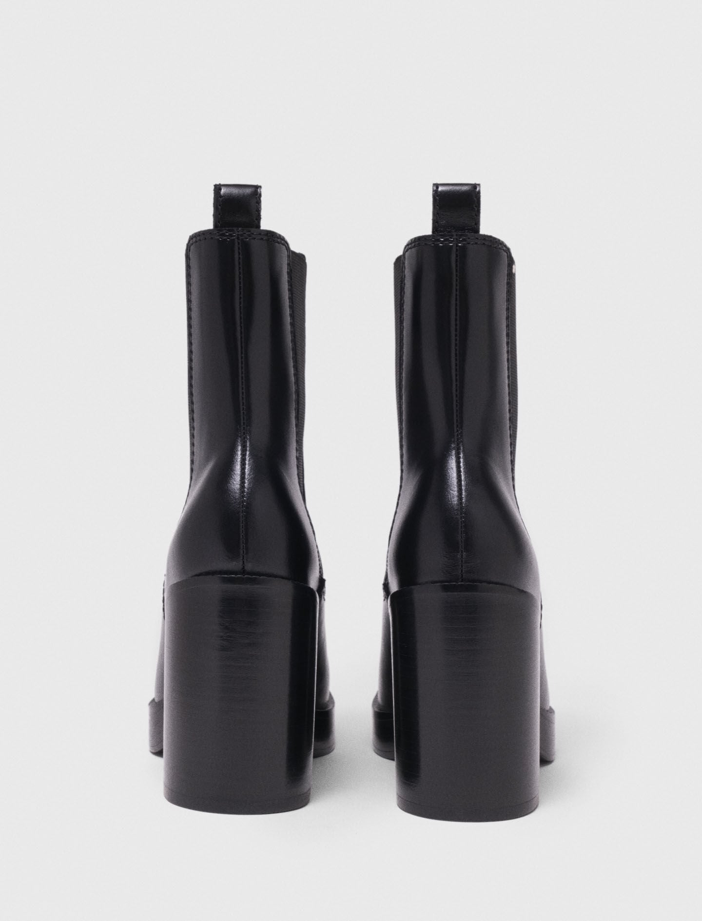 Maje Sale / Heeled leather chelsea boot