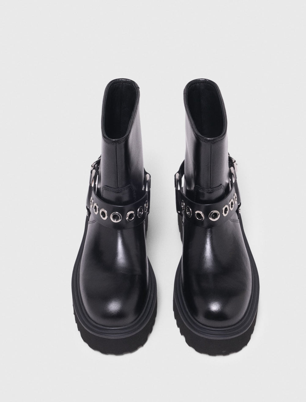 Maje On Sale / Leather biker boots