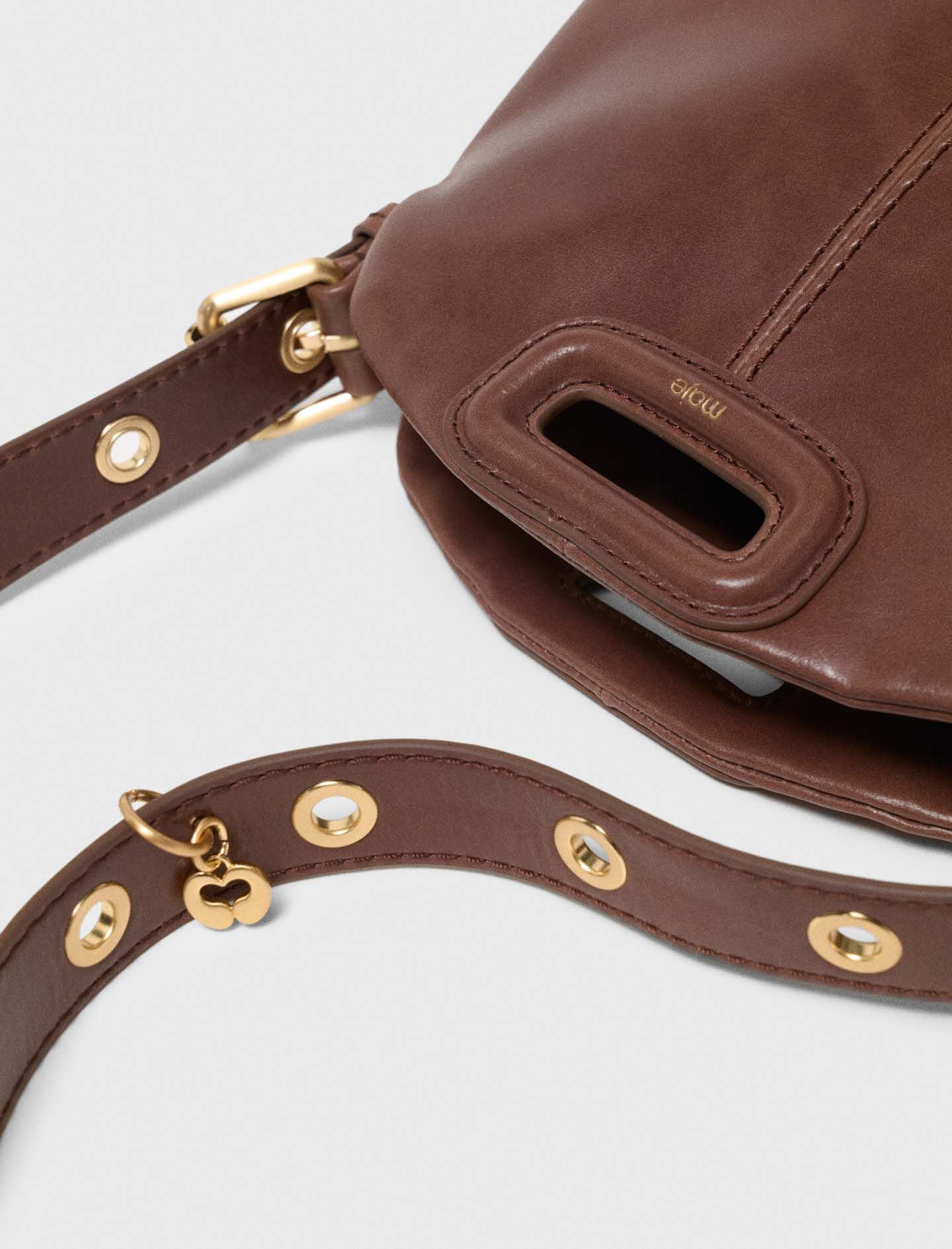Maje Outlet / Miss M mini bag in vintage leather
