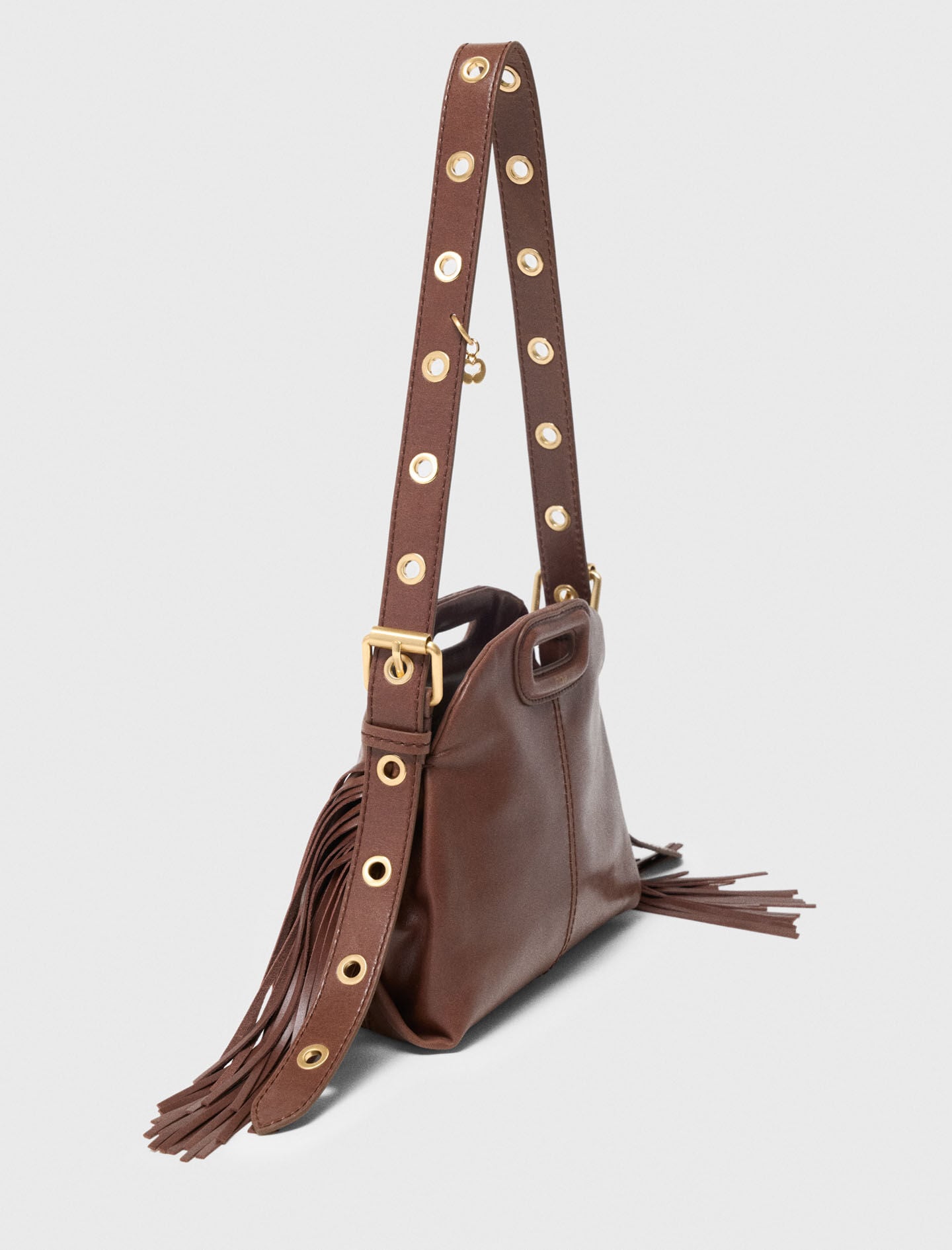 Maje Outlet / Miss M mini bag in vintage leather