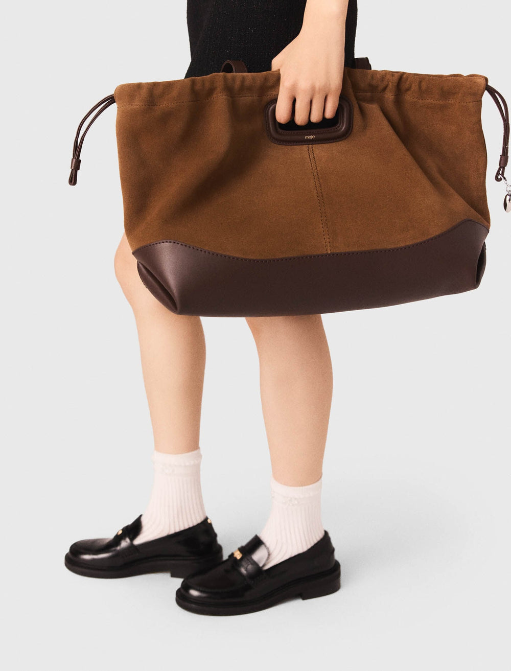 Maje New / Leather and suede Milpli tote bag