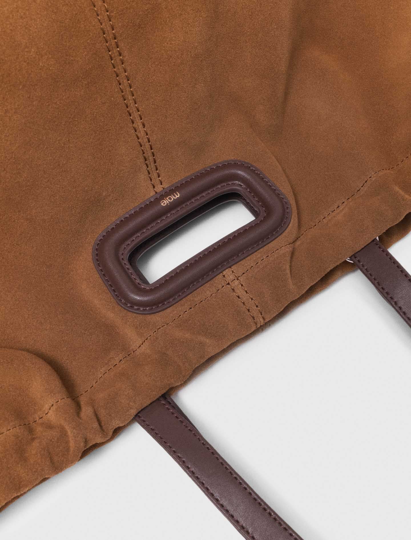 Maje New / Leather and suede Milpli tote bag